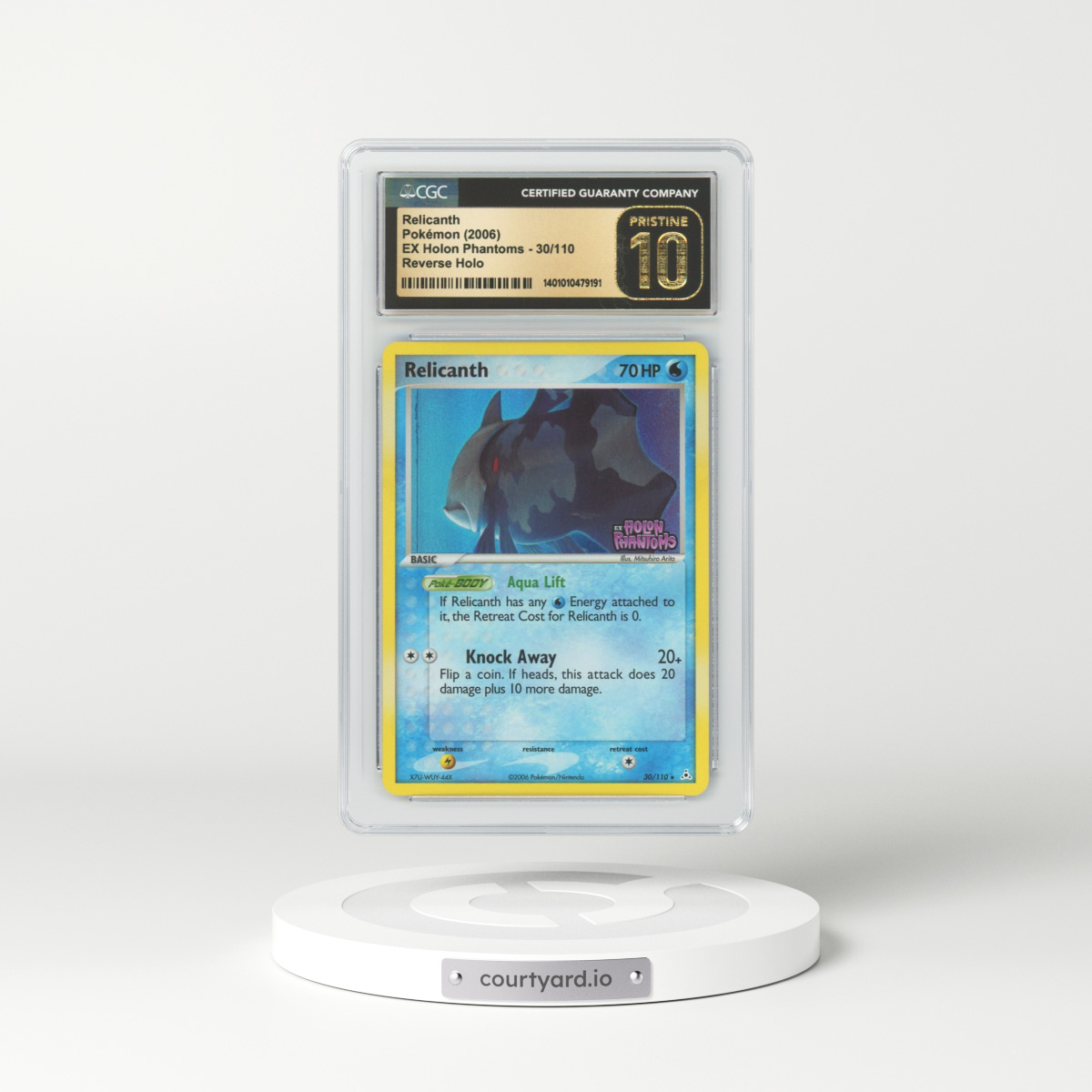 2006 EX Holon Phantoms #30 Relicanth - Holo (CGC 10 PRISTINE)