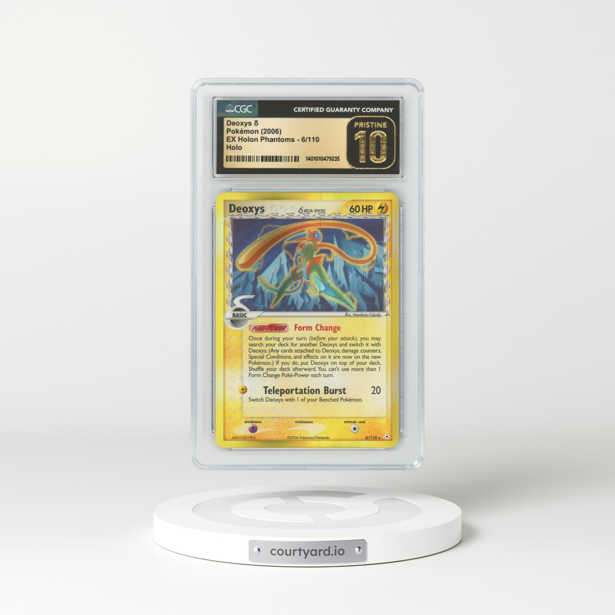2006 EX Holon Phantoms #6 Deoxys - Holo (CGC 10 PRISTINE)