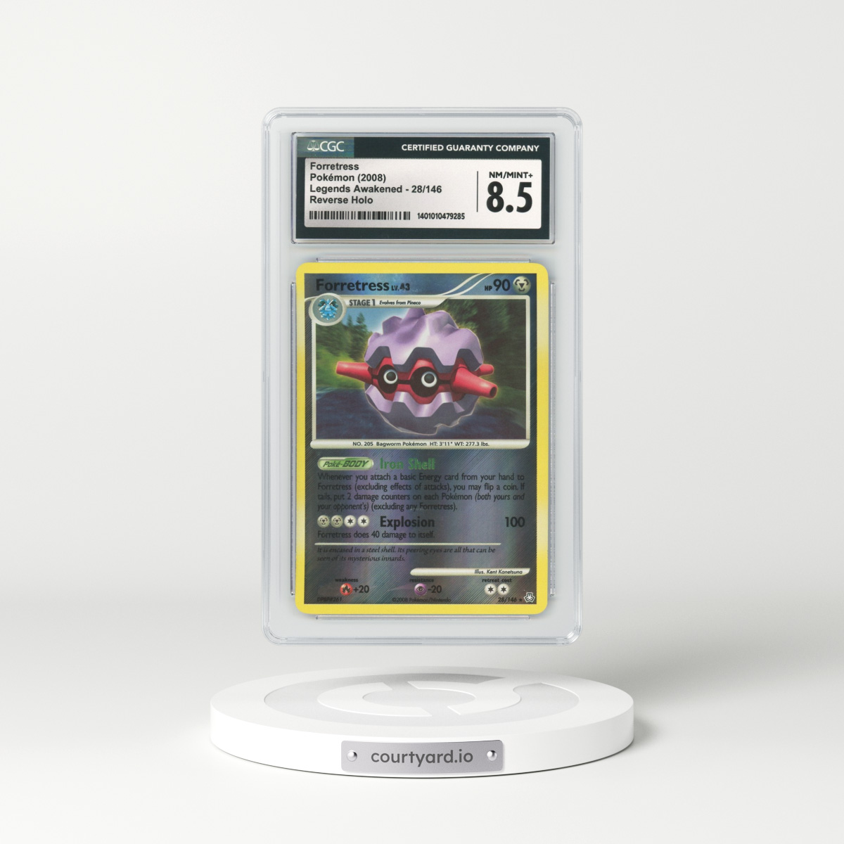 2008 Legends Awakened #28 Forretress - Holo (CGC 8.5 NM-MT+)