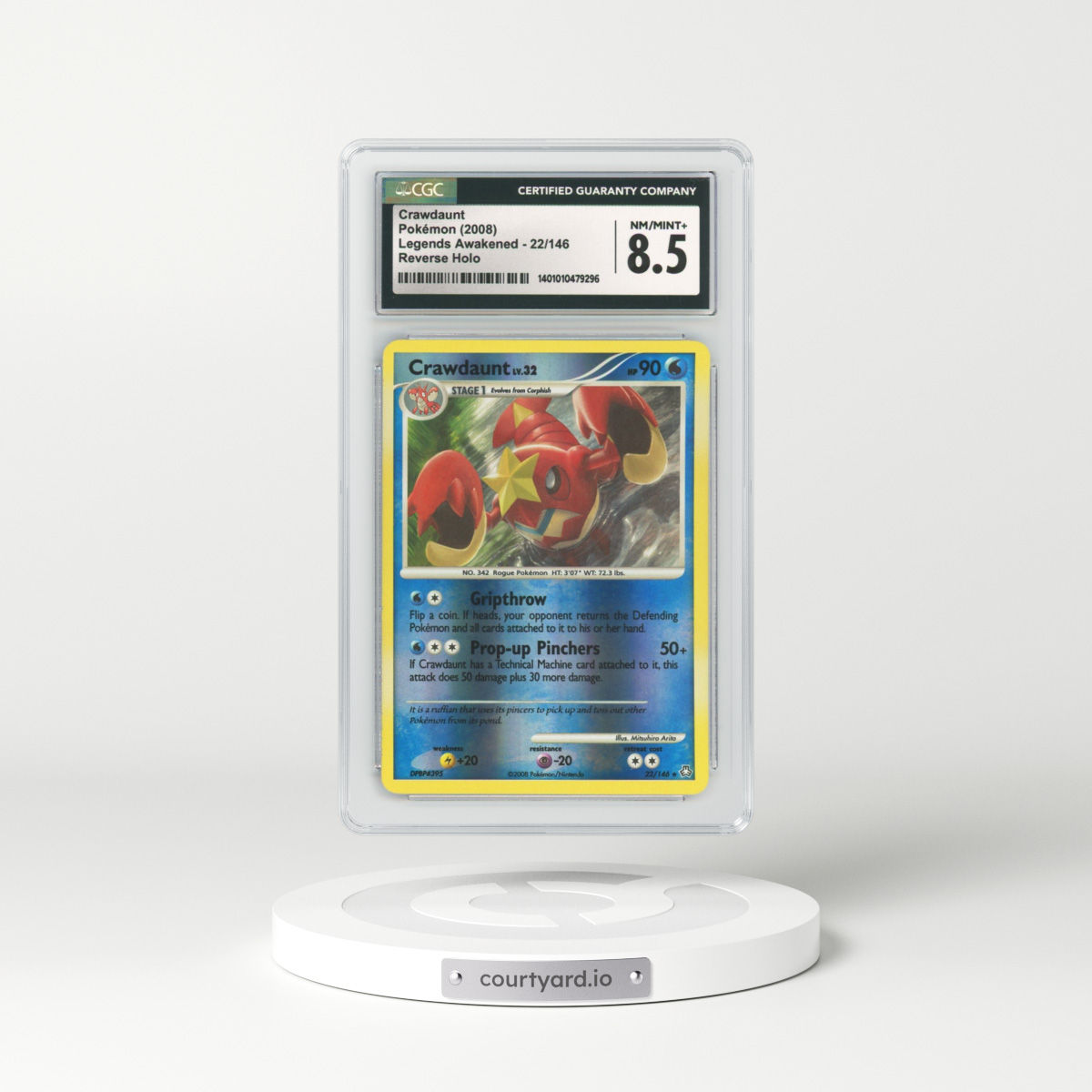 2008 Legends Awakened #22 Crawdaunt - Holo (CGC 8.5 NM-MT+)