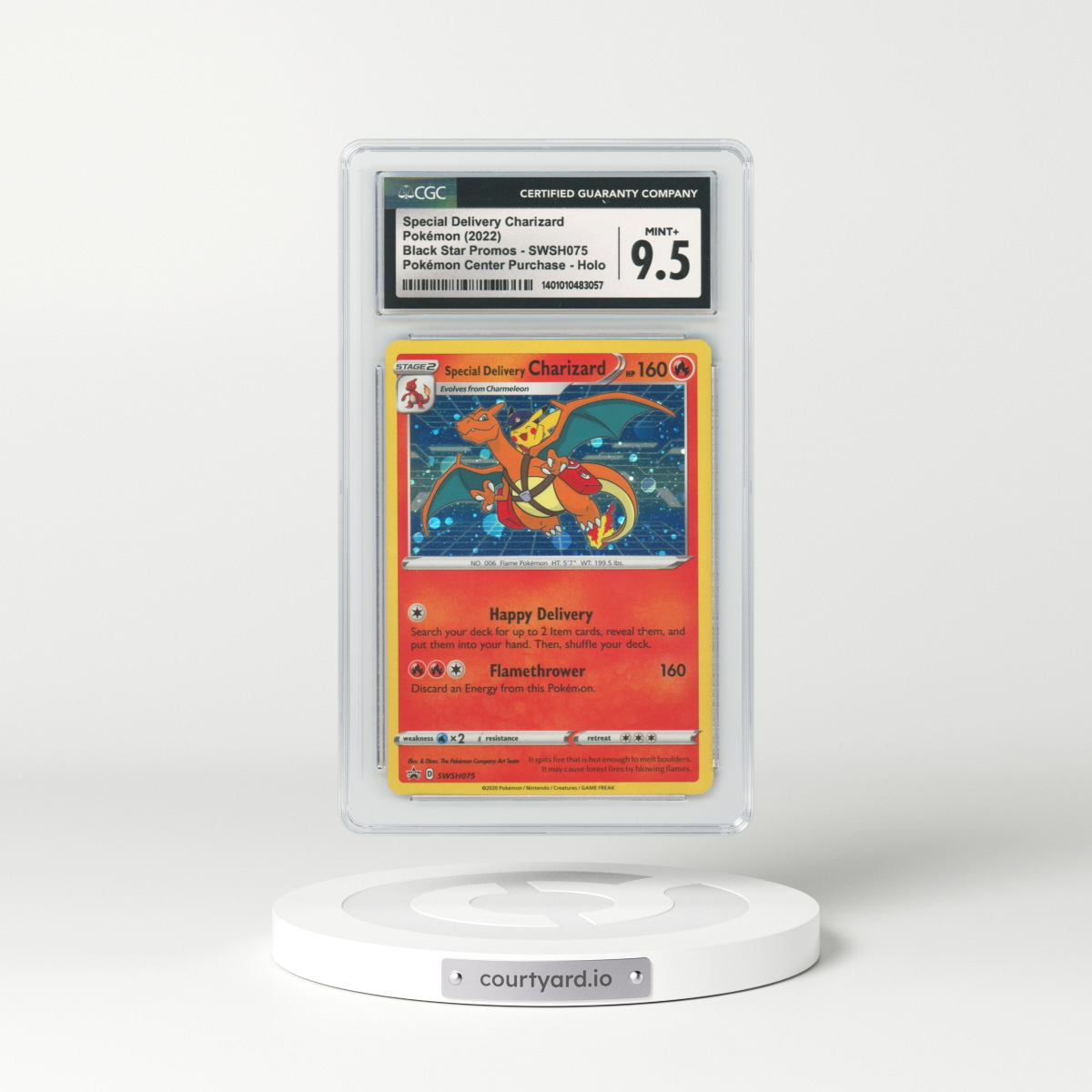 2022 Sword & Shield Promos #75 Special Delivery Charizard - Holo Pokémon Center Purchase (CGC 9.5 MINT+)