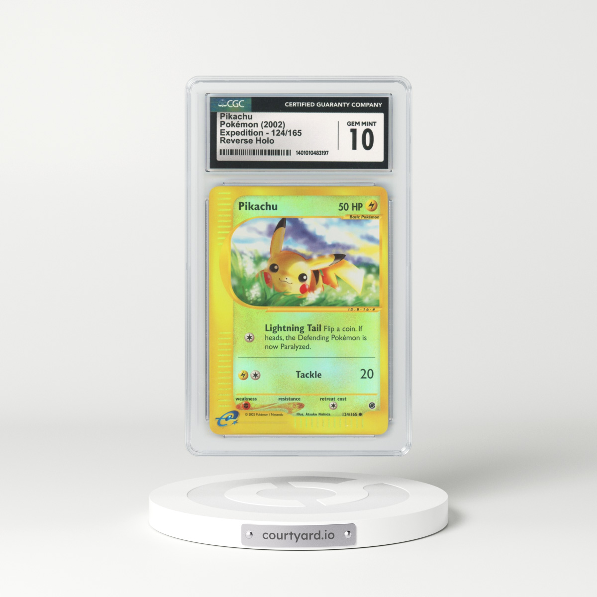 2002 Expedition #124 Pikachu - Holo e-Card Symbol (CGC 10 GEM MINT)
