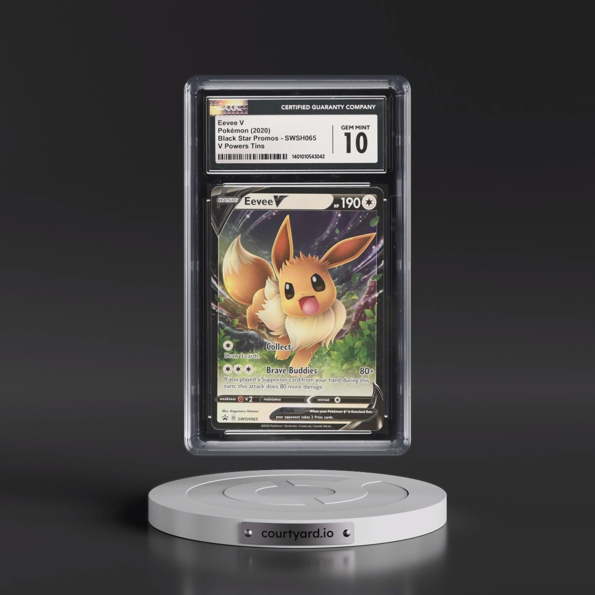 2017 Black Star Promos - Sword & Shield #SWSH065 Eevee V - (Holo) (CGC 10 GEM MINT)