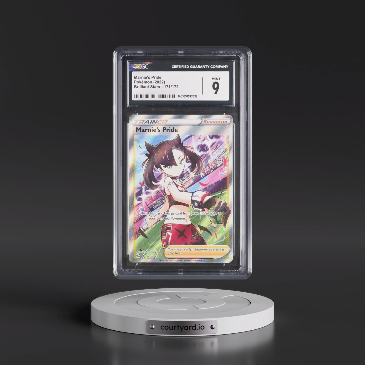 2022 Brilliant Stars #171/172 Marnie's Pride - Ultra Rare Holo (CGC 9 MINT)