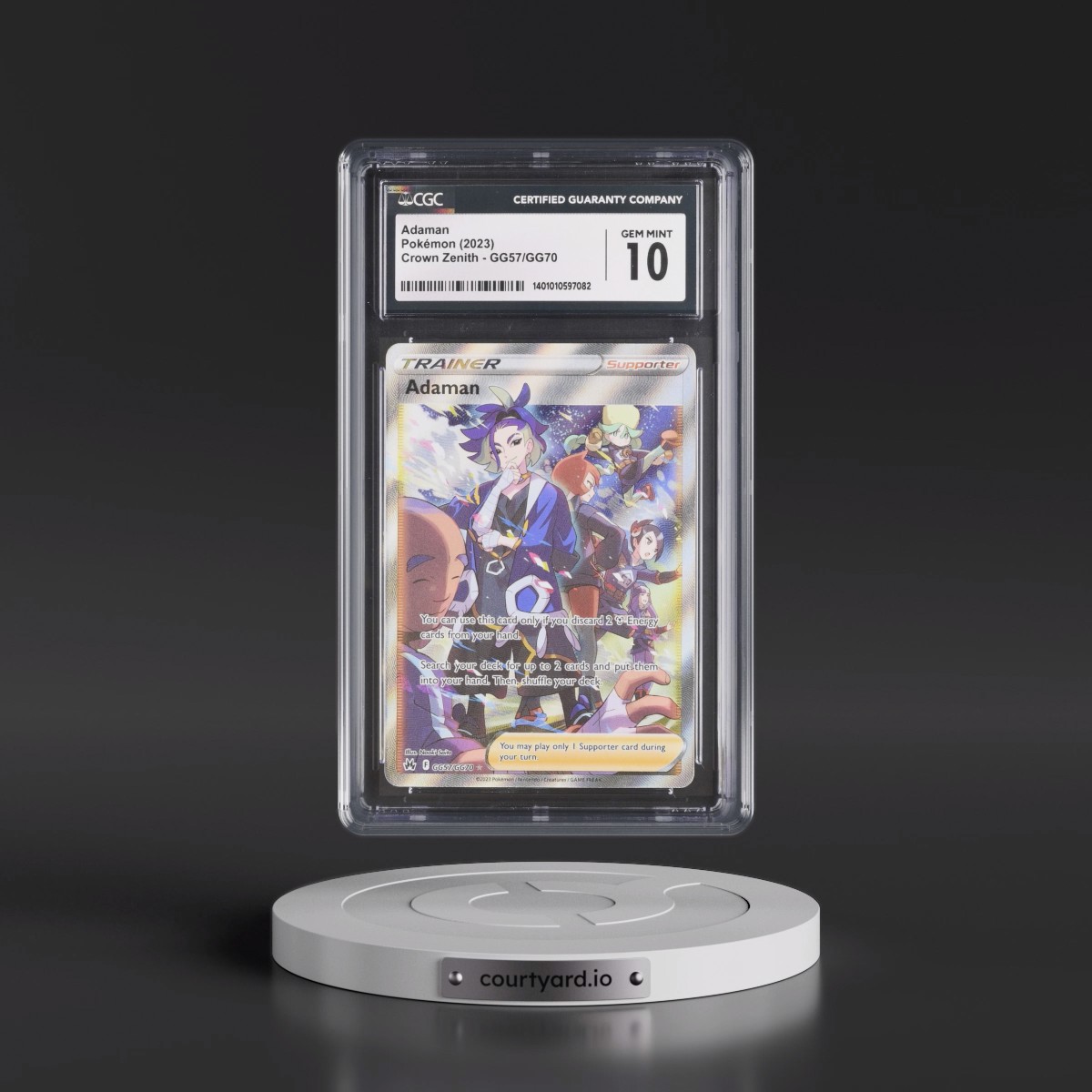 2023 Crown Zenith #GG57/GG70 Adaman - Galarian Gallery Holo (CGC 10 GEM MINT)
