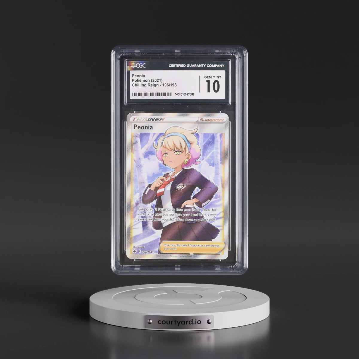 2021 Chilling Reign #196/198 Peonia - Ultra Rare Holo (CGC 10 GEM MINT)