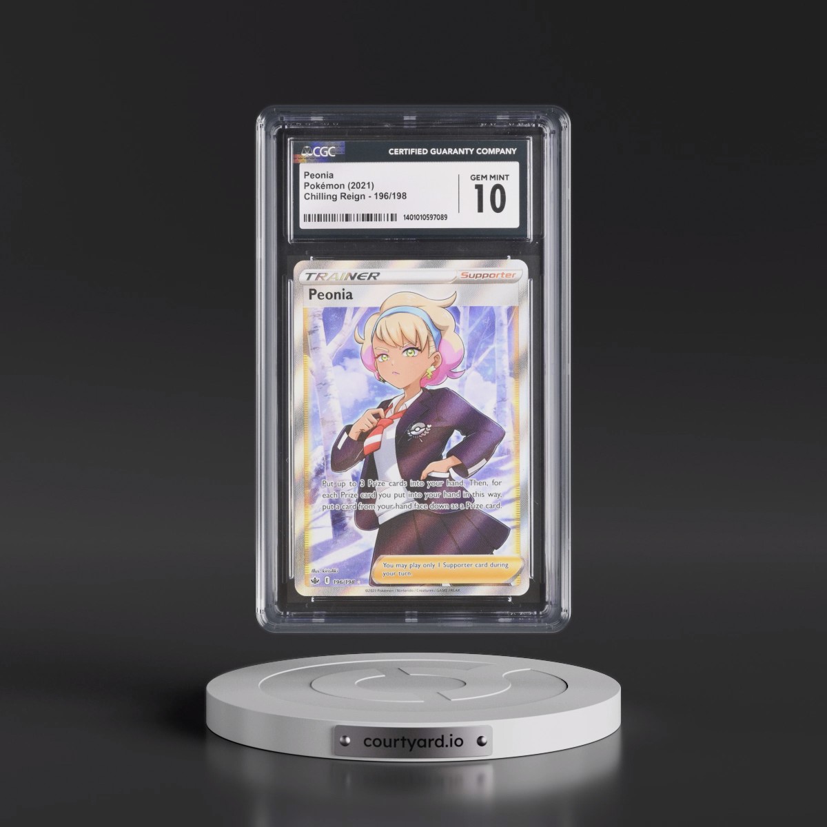 2021 Chilling Reign #196/198 Peonia - Ultra Rare Holo (CGC 10 GEM MINT)