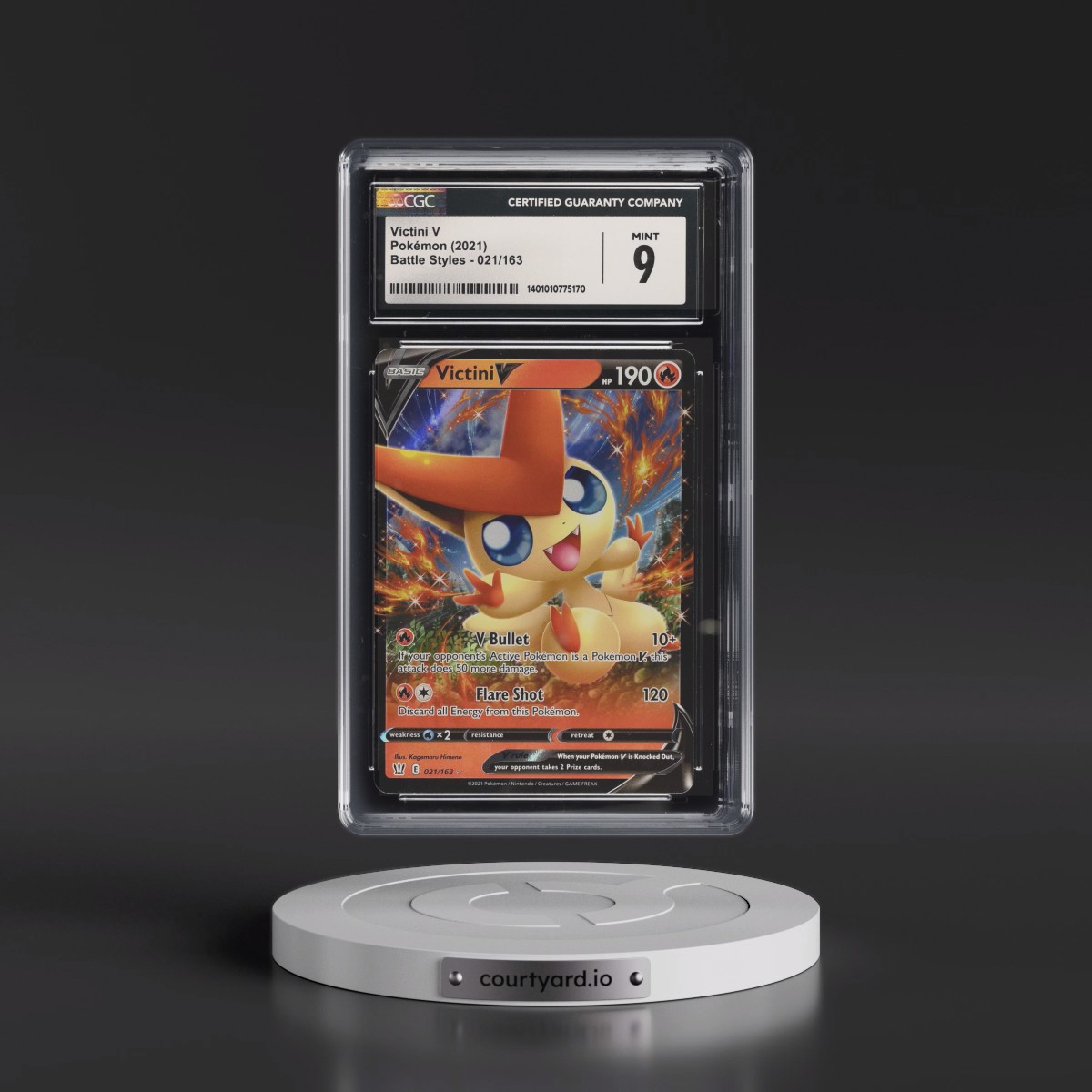 2021 Battle Styles #021/163 Victini V - Holo (CGC 9 MINT)