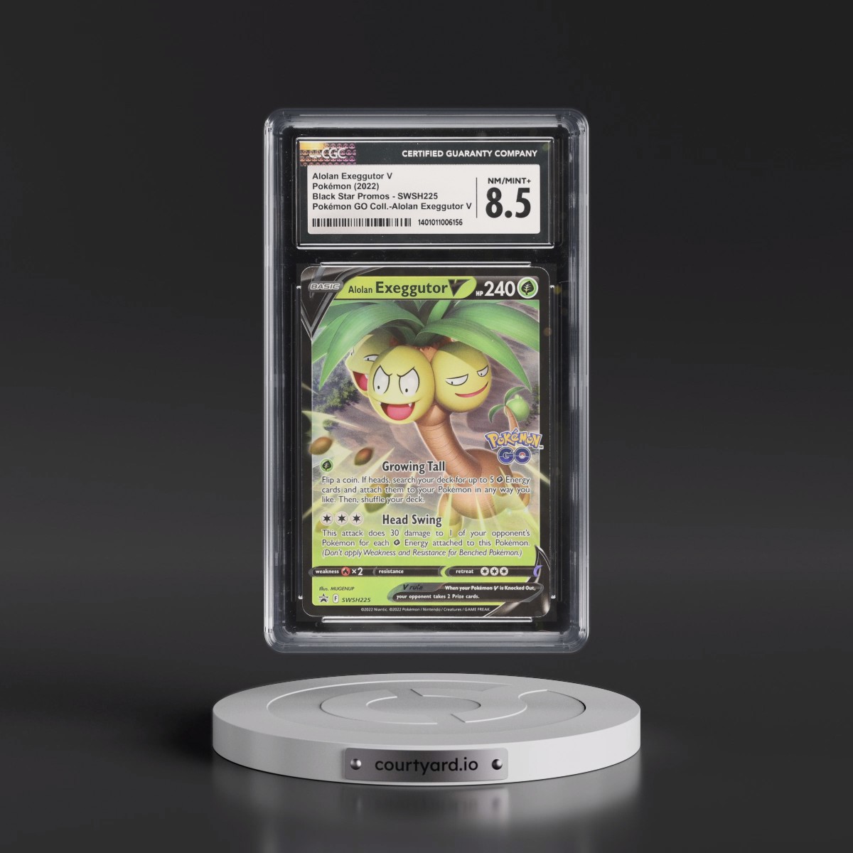 alolan exeggutor v pokemon card Pokemon GO #071/078 Alolan Exeggutor V (Full Art)