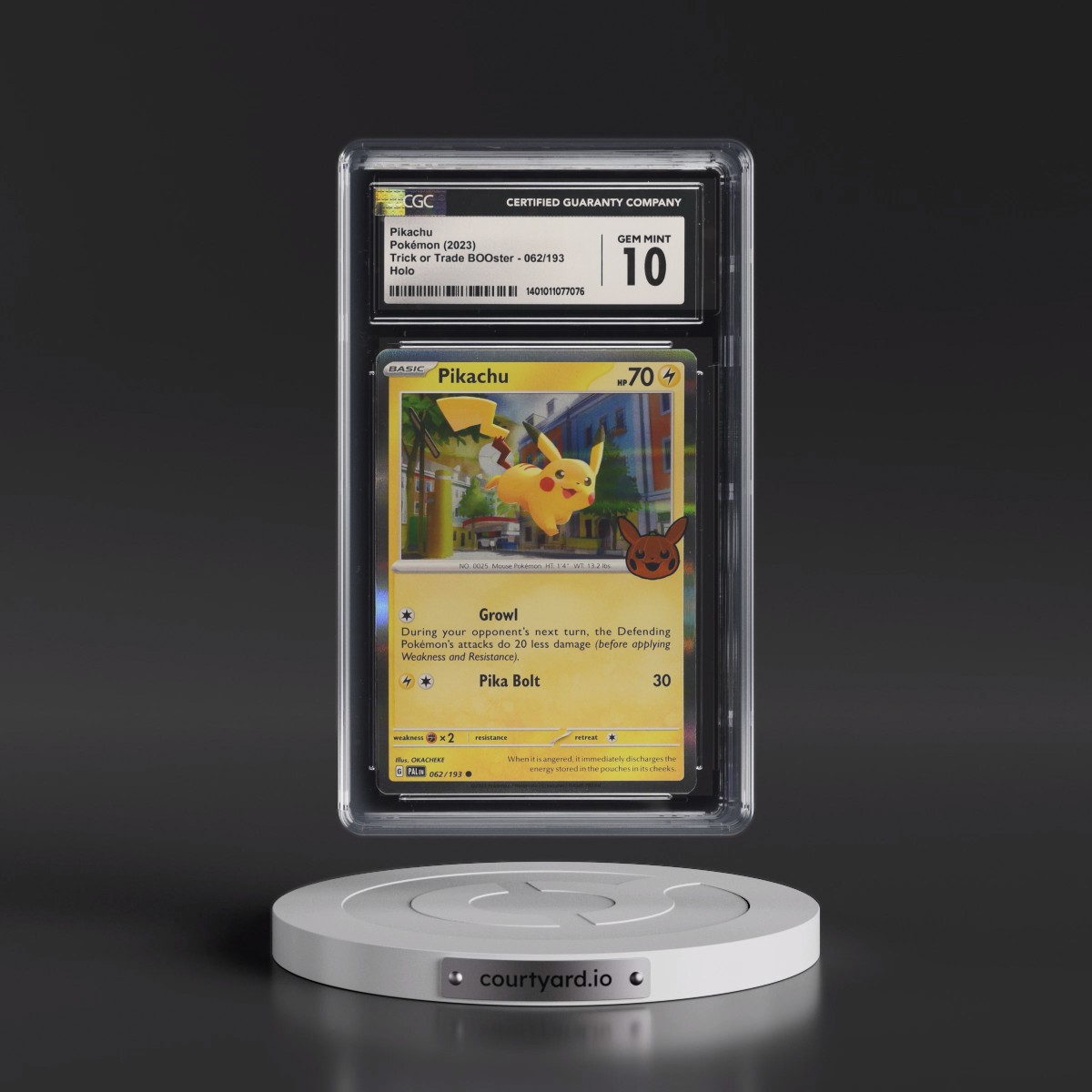 2023 Trick or Trade BOOster (2023) #062/193 Pikachu - Holo (CGC 10 GEM MINT)