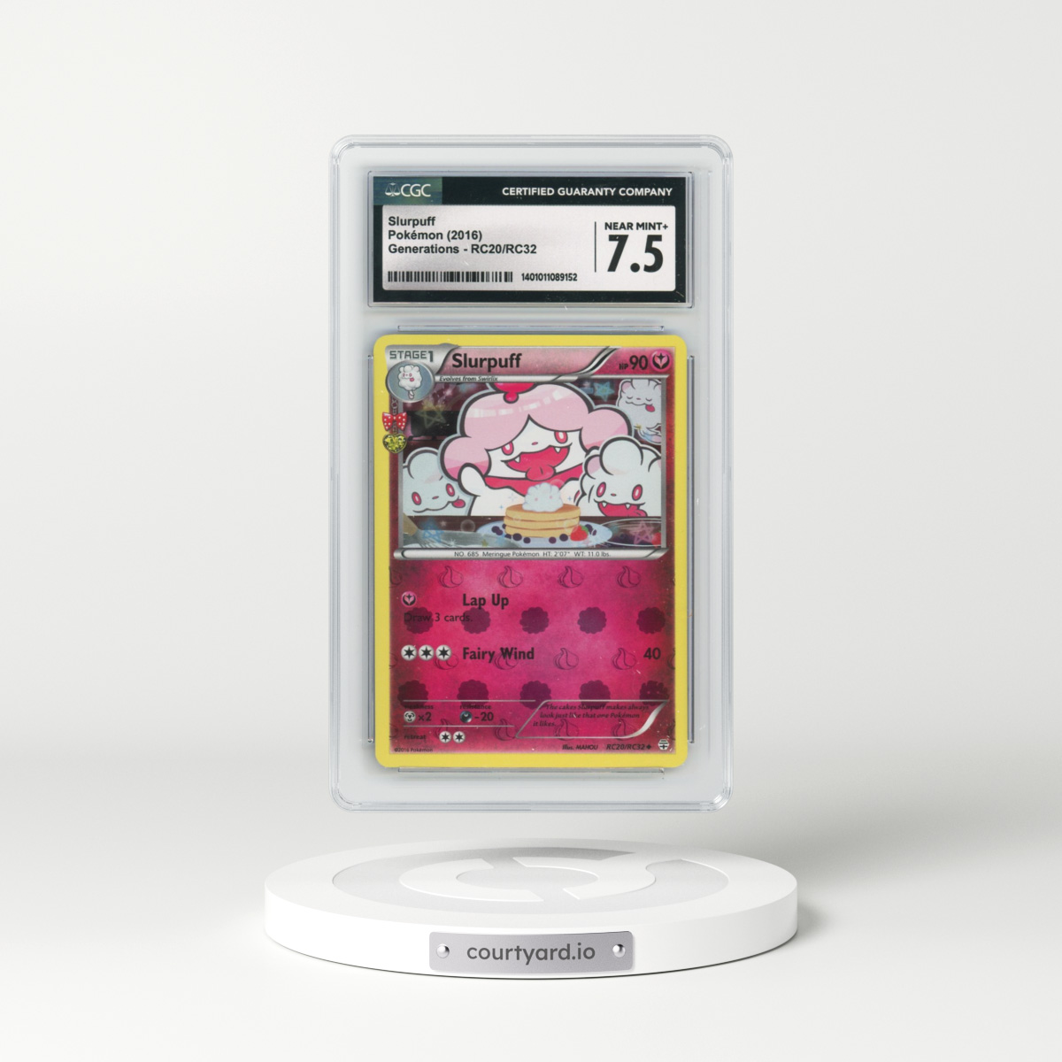 2016 Generations #RC20/RC32 Slurpuff (CGC 7.5 NM+)
