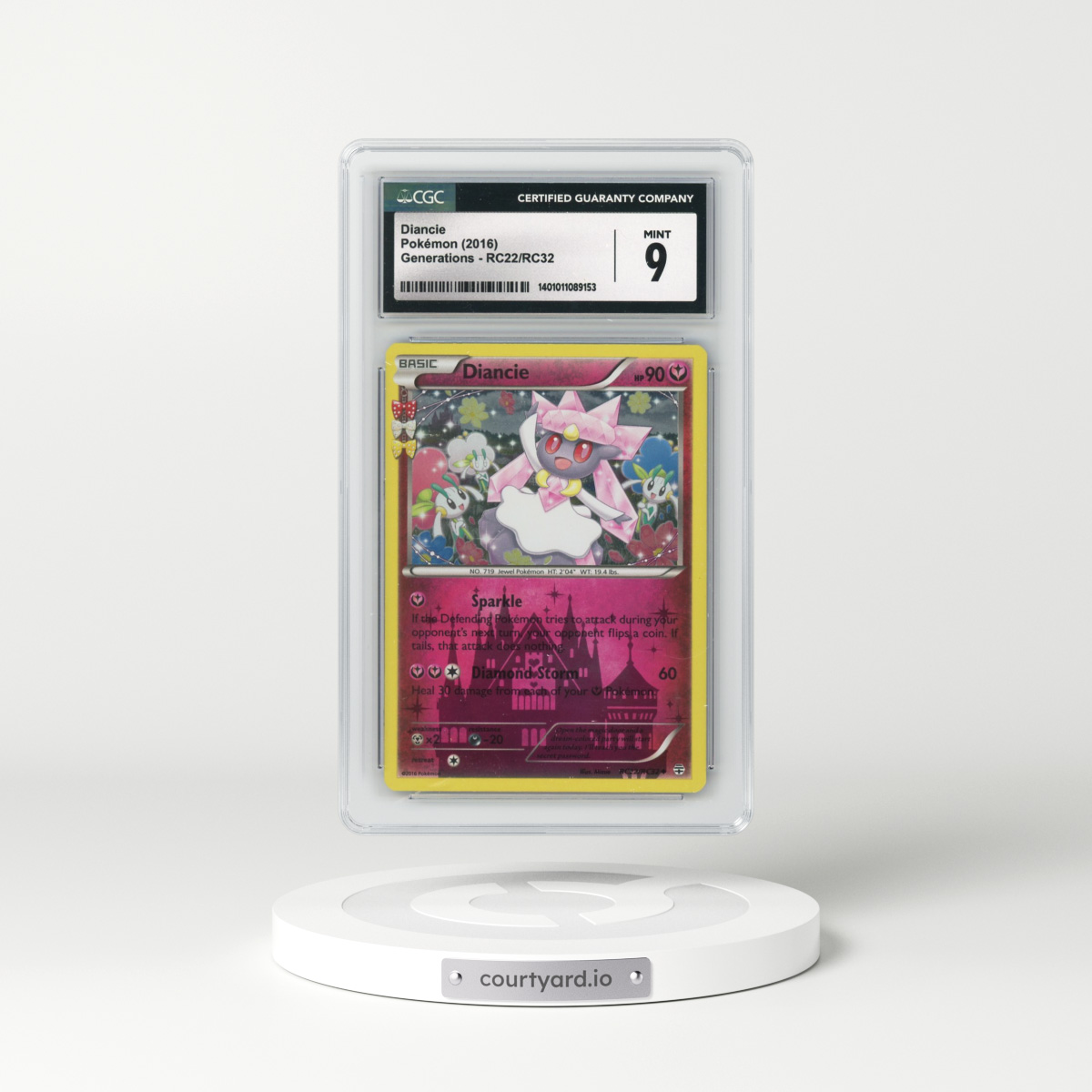 2016 Generations #RC22/RC32 Diancie (CGC 9 MINT)