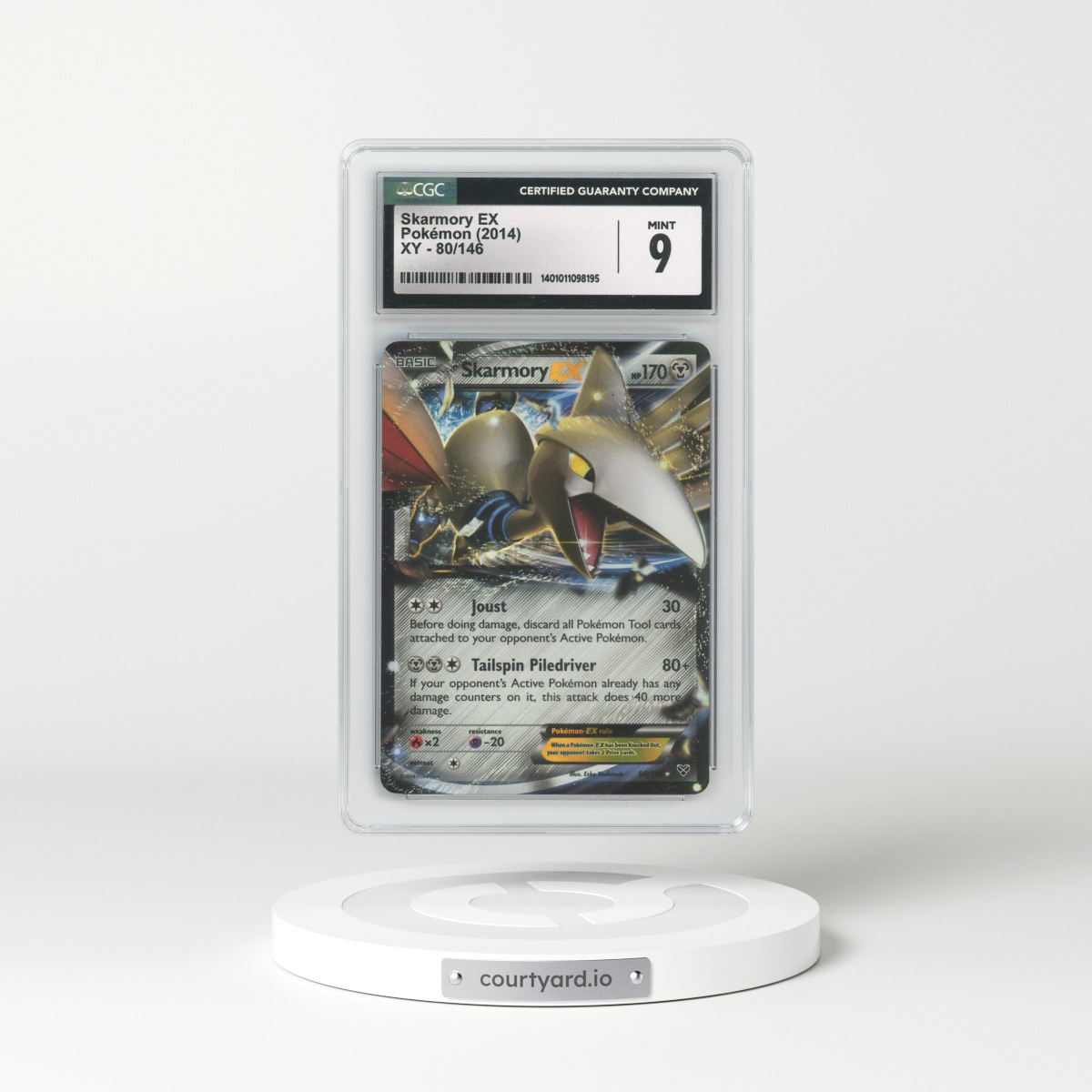 2014 XY #80/146 Skarmory EX - Holo (CGC 9 MINT)