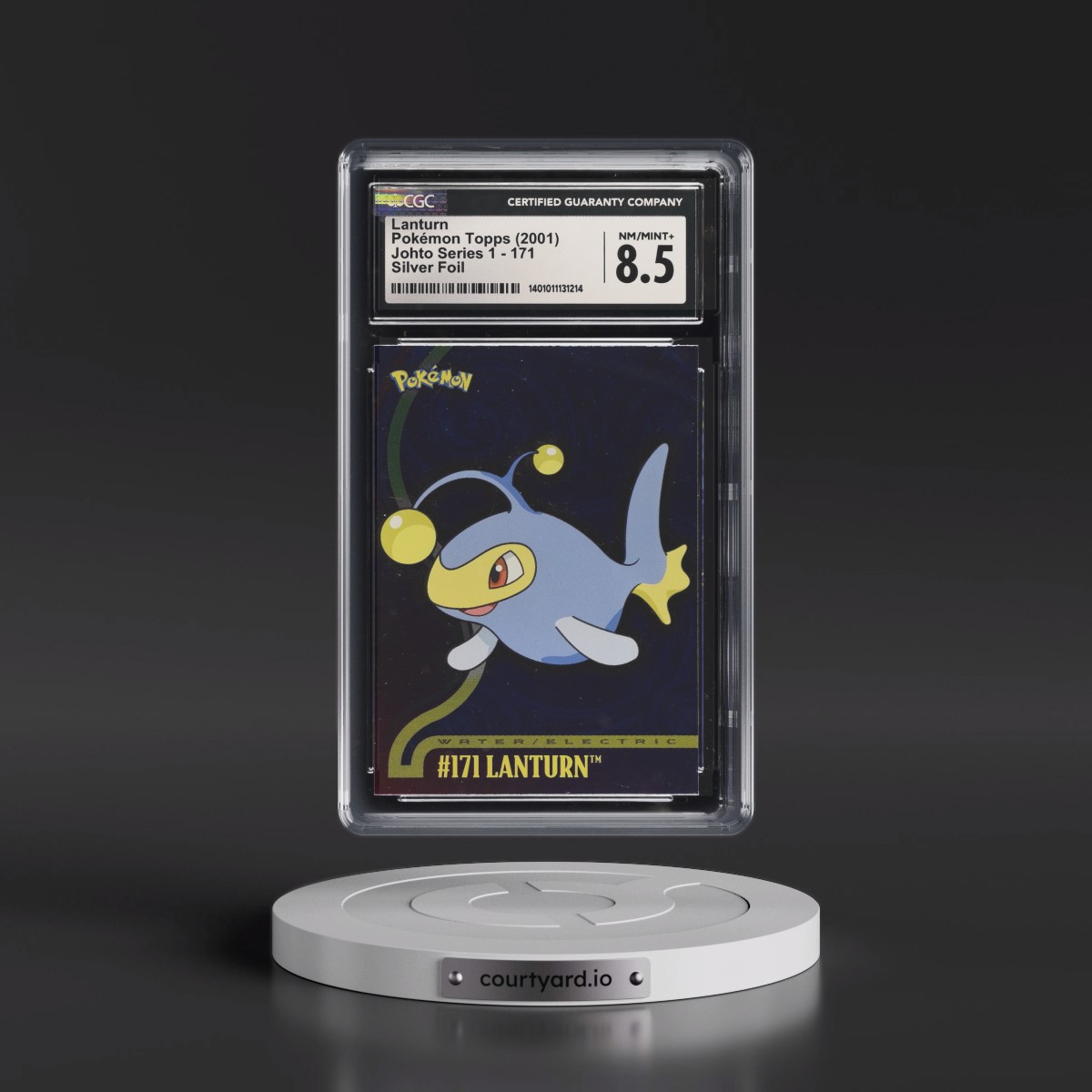 2001 Johto Series 1 #171 Lanturn - Silver Foil (CGC 8.5 NM-MT+)