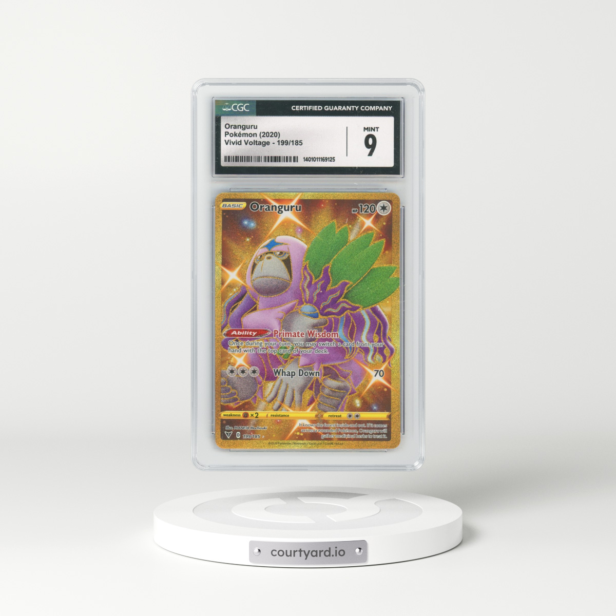 2020 Vivid Voltage #199/185 Oranguru - Secret (CGC 9 MINT)