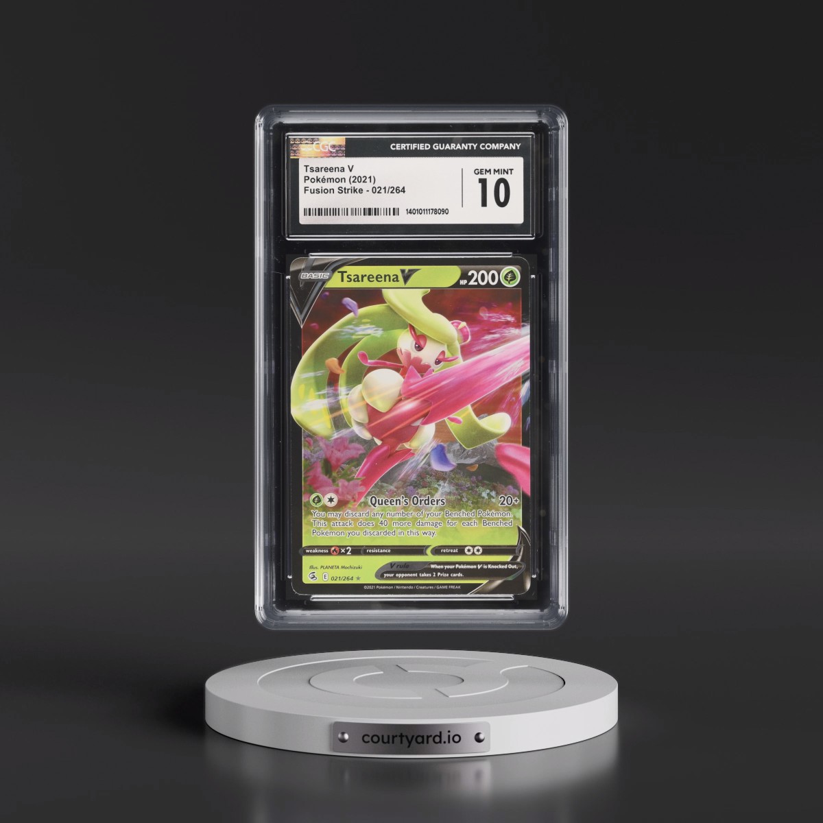 2019 Fusion Strike #021/264 Tsareena V - Holo (CGC 10 GEM MINT)