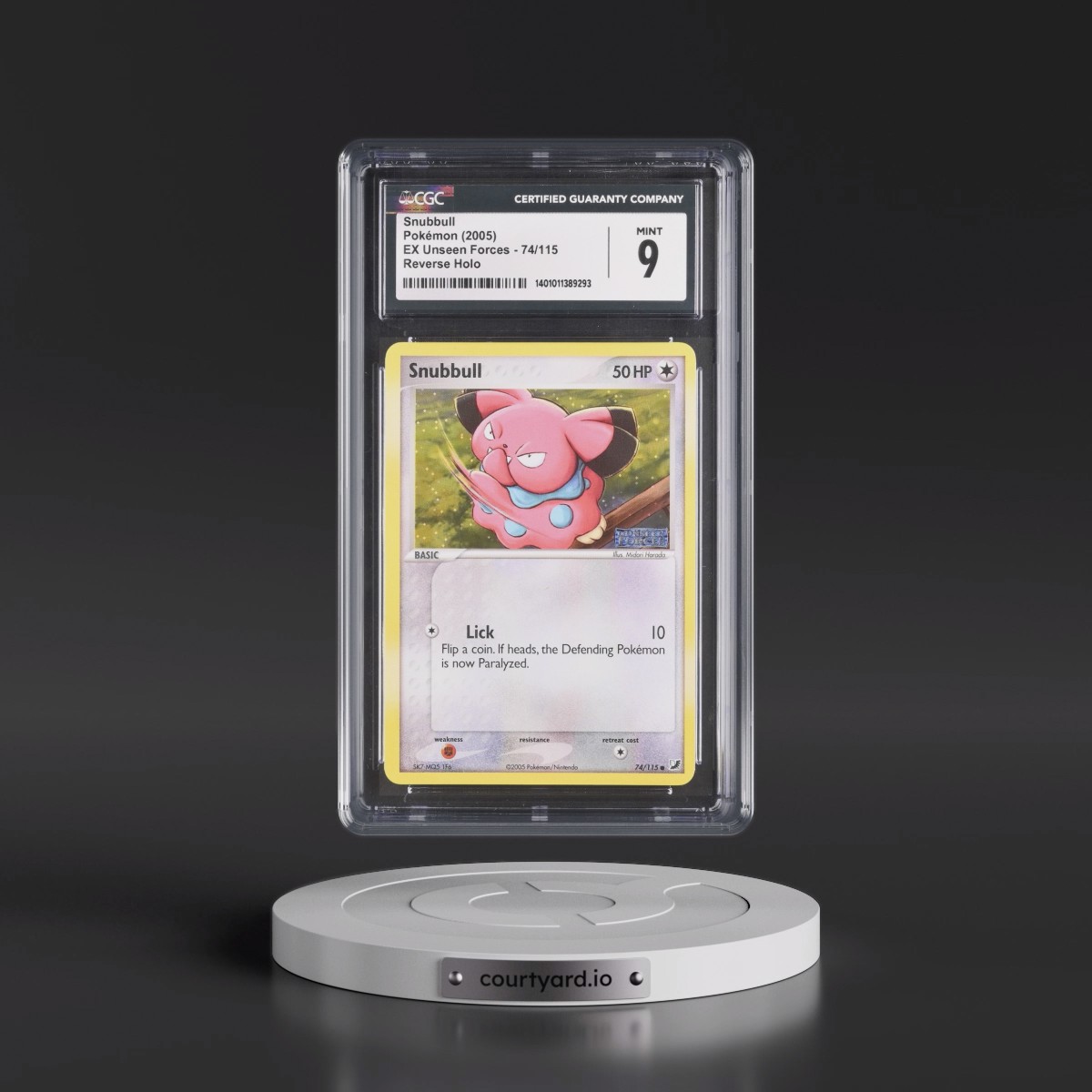 2005 EX Unseen Forces #74/115 Snubbull - Reverse Holo (CGC 9 MINT)