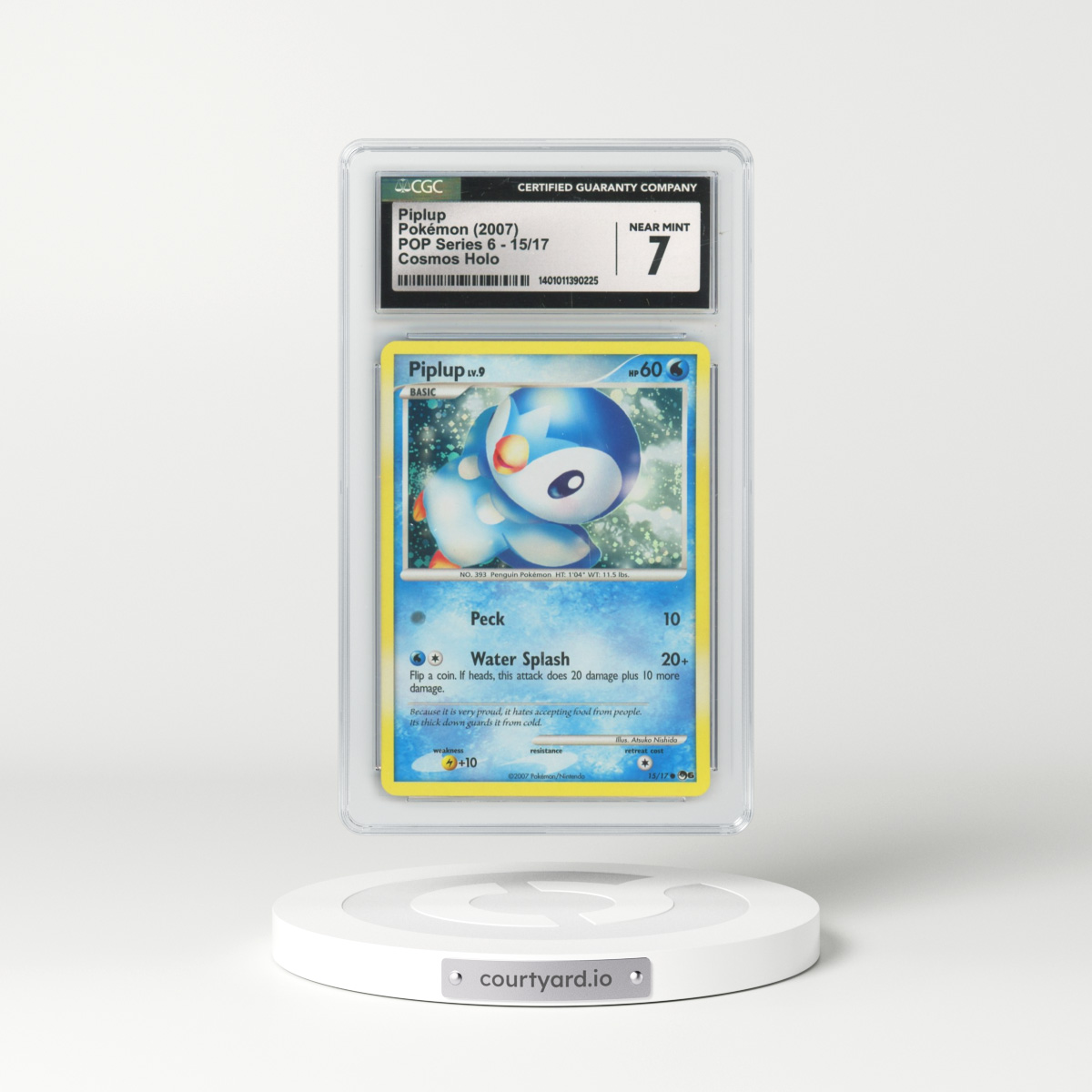 2007 POP Series 6 #15/17 Piplup - Cosmos Holo Starter Blisters (CGC 7 NM)