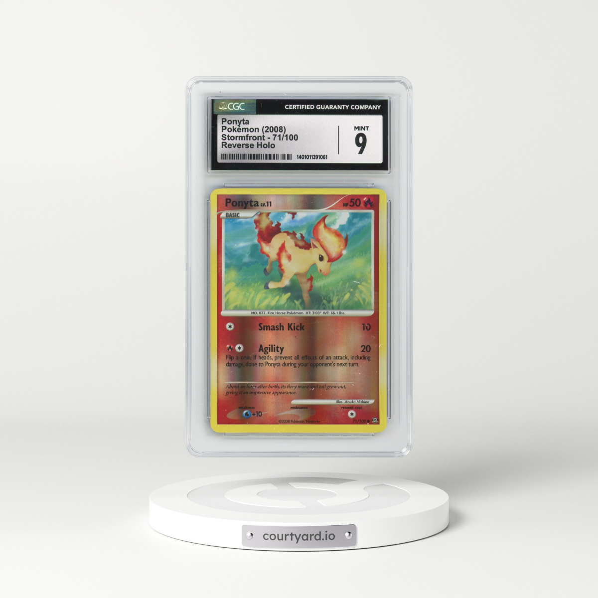 2008 Stormfront #71/100 Ponyta - Reverse Holo (CGC 9 MINT)