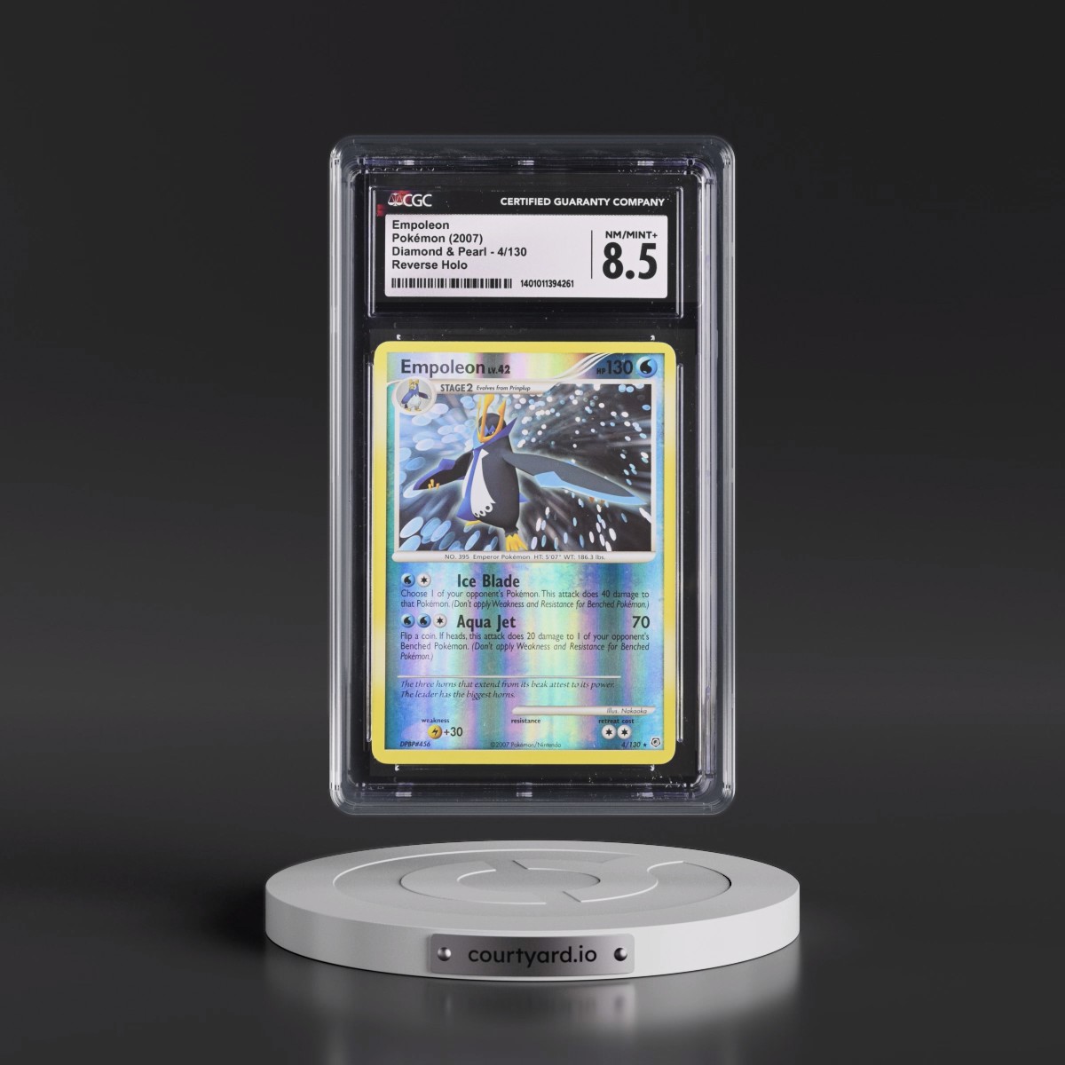 2007 Diamond & Pearl #4/130 Empoleon - Reverse Holo (CGC 8.5 NM-MT+)