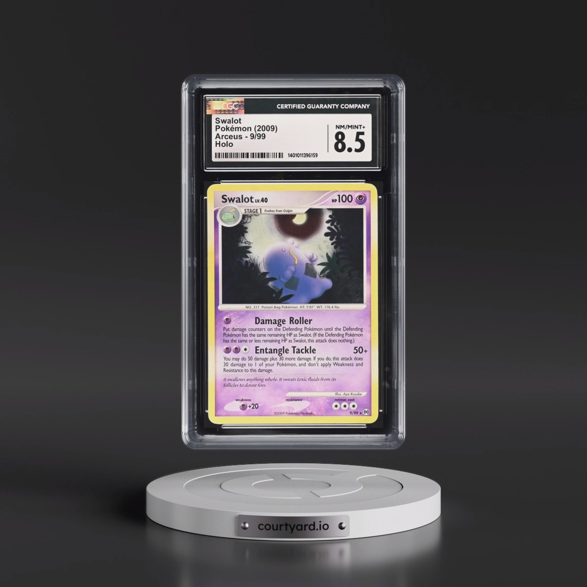 2009 Arceus #9/99 Swalot - Holo (CGC 8.5 NM-MT+)