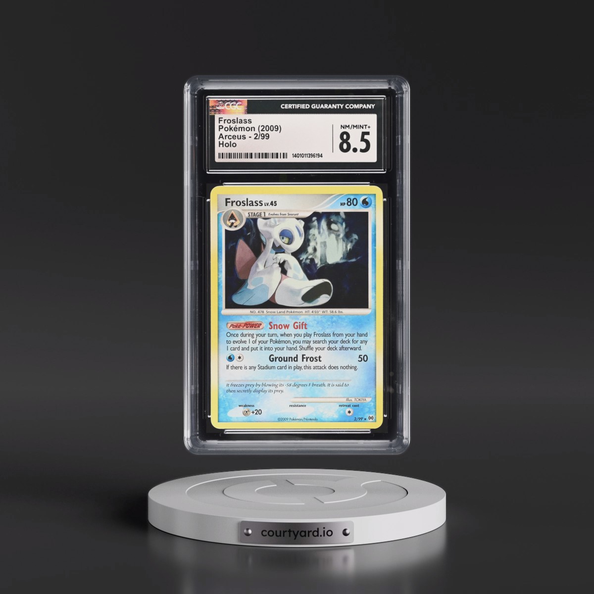 2009 Arceus #2/99 Froslass - Holo (CGC 8.5 NM-MT+)