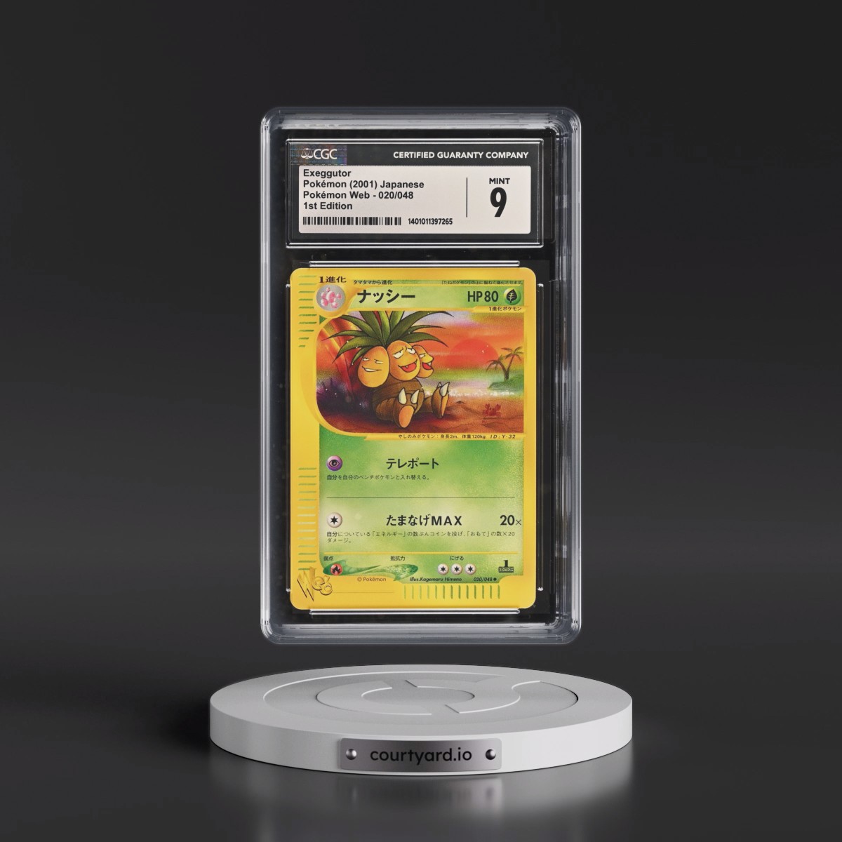 2001 Pokémon Web #020/048 Exeggutor - 1st Edition (CGC 9 MINT)