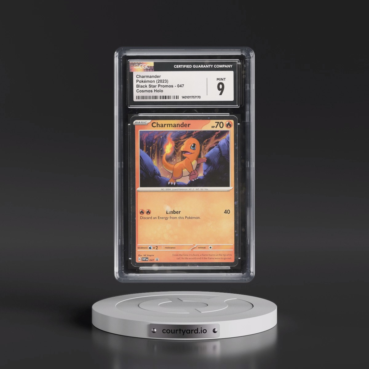 2023 Black Star Promos - Scarlet & Violet SVP EN #047 Charmander - 151 Poster Collection (Cosmos Holo) (CGC 9 MINT)