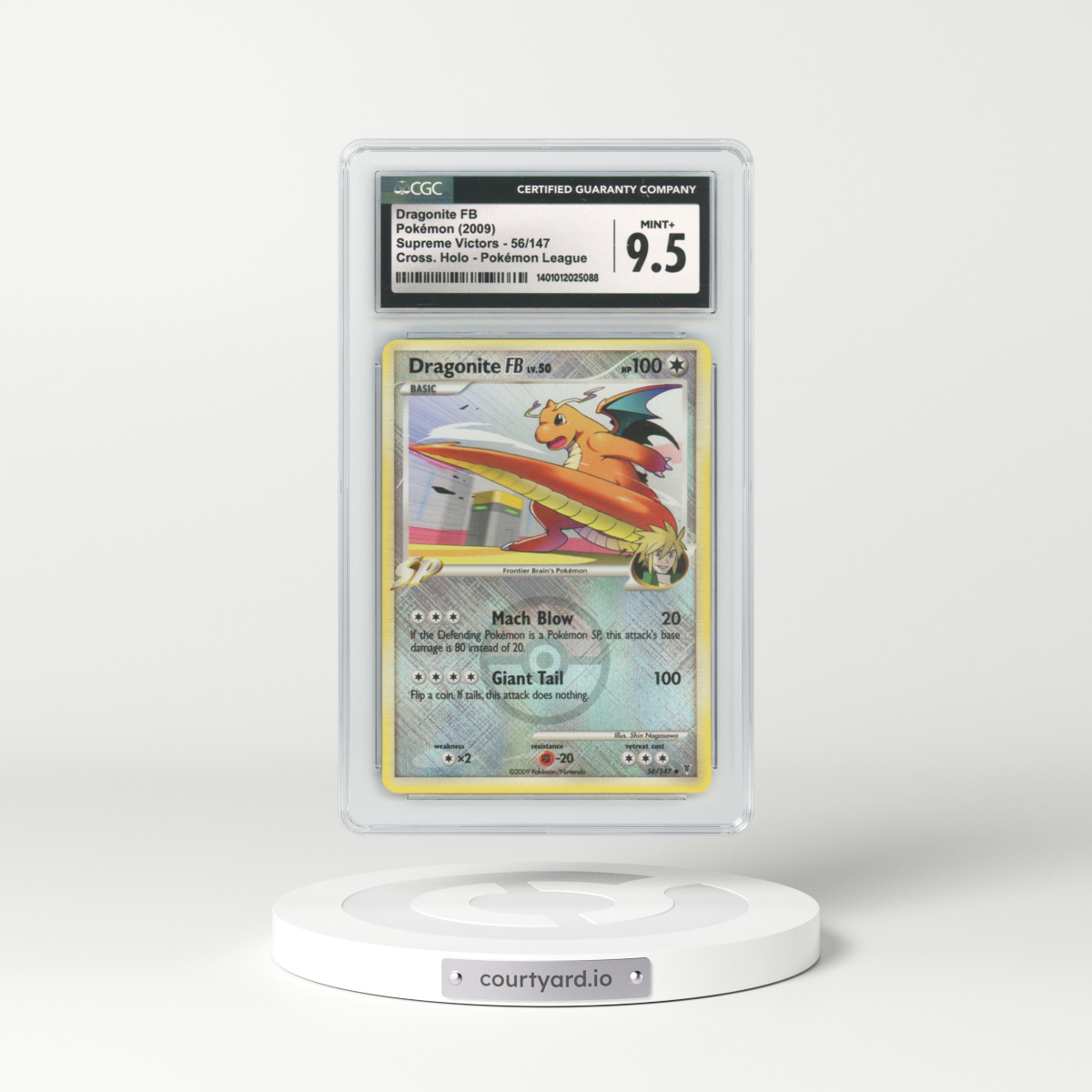 2009 Platinum - Supreme Victors #56 Dragonite FB - Holo (CGC 9.5 MINT+)