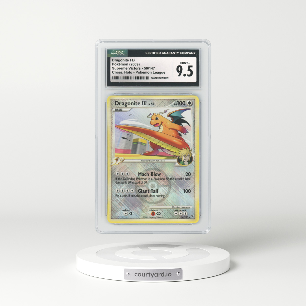 2009 Platinum - Supreme Victors #56 Dragonite - Holo (CGC 10 GEM MINT)
