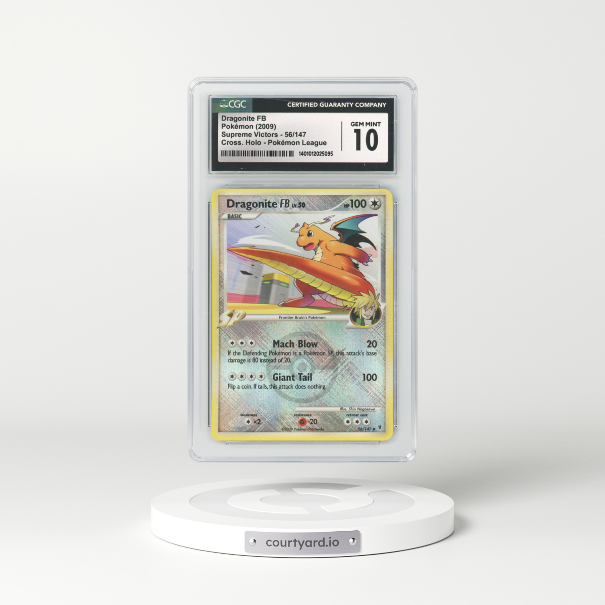 2009 Platinum - Supreme Victors #56 Dragonite - Holo (CGC 10 GEM MINT)