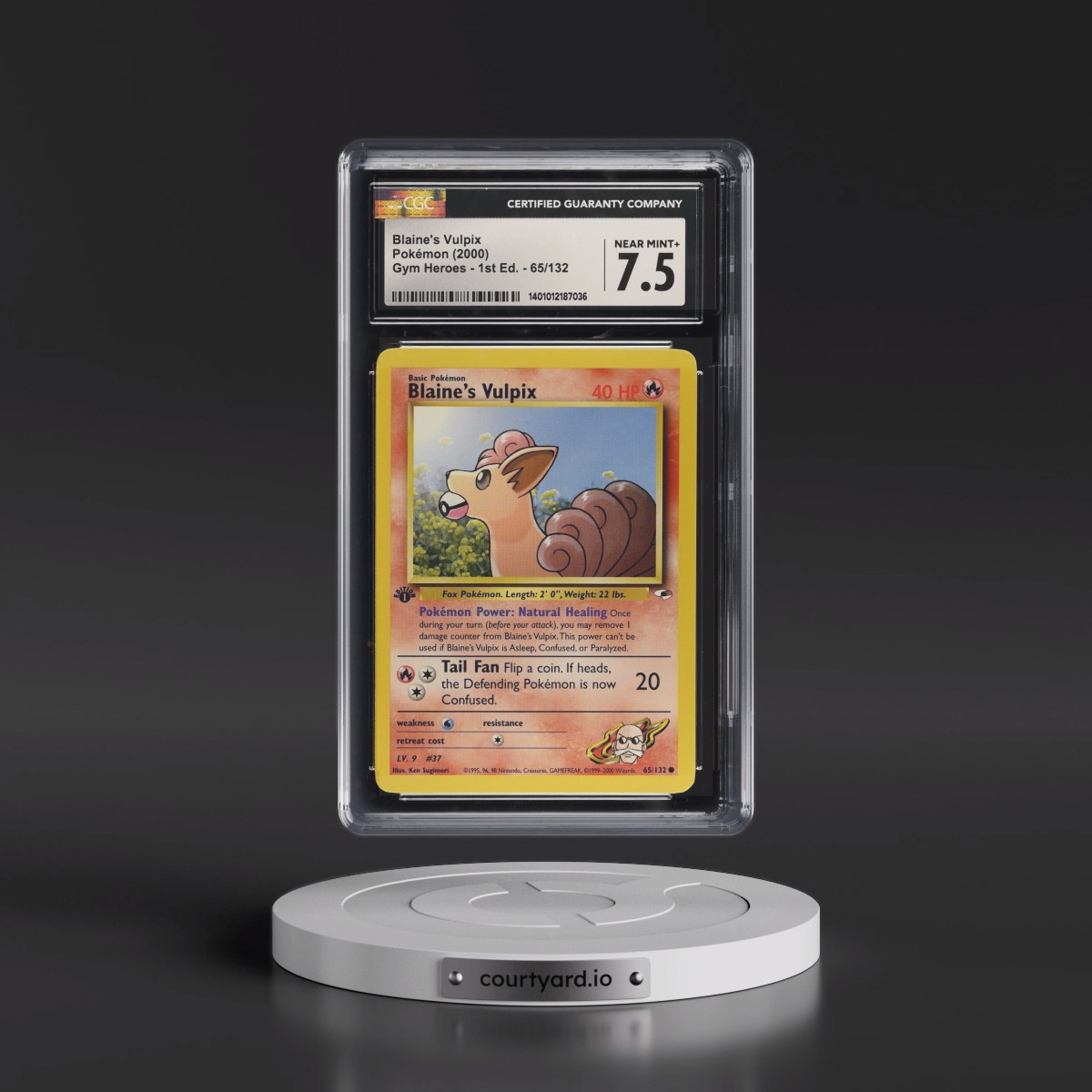 2000 Gym Heroes #65/132 Blaine's Vulpix - 1st Edition 1st Edition (CGC 7.5 NM+)
