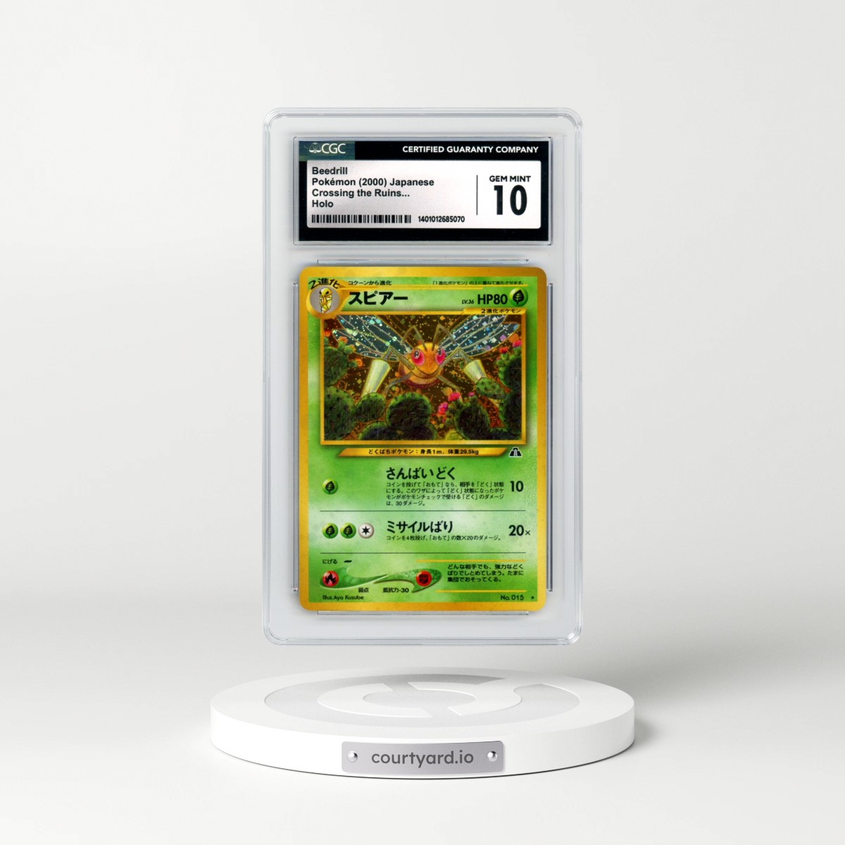 2000 Crossing the Ruins... Beedrill - Holo (CGC 10 GEM MINT)