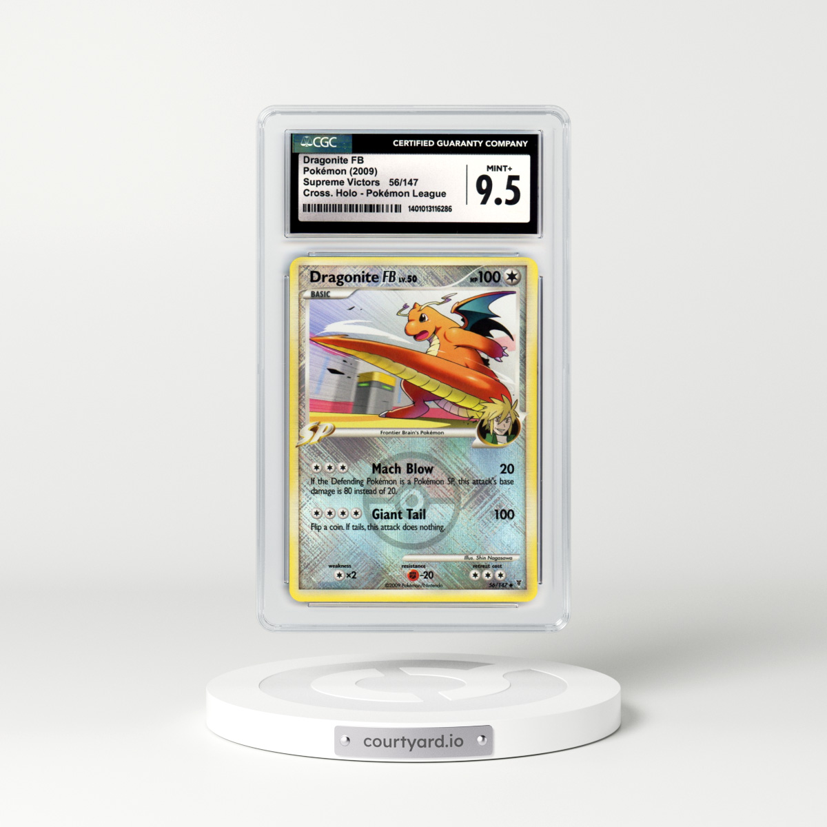 2009 Platinum - Supreme Victors #56 Dragonite - Holo (CGC 9.5 MINT+)