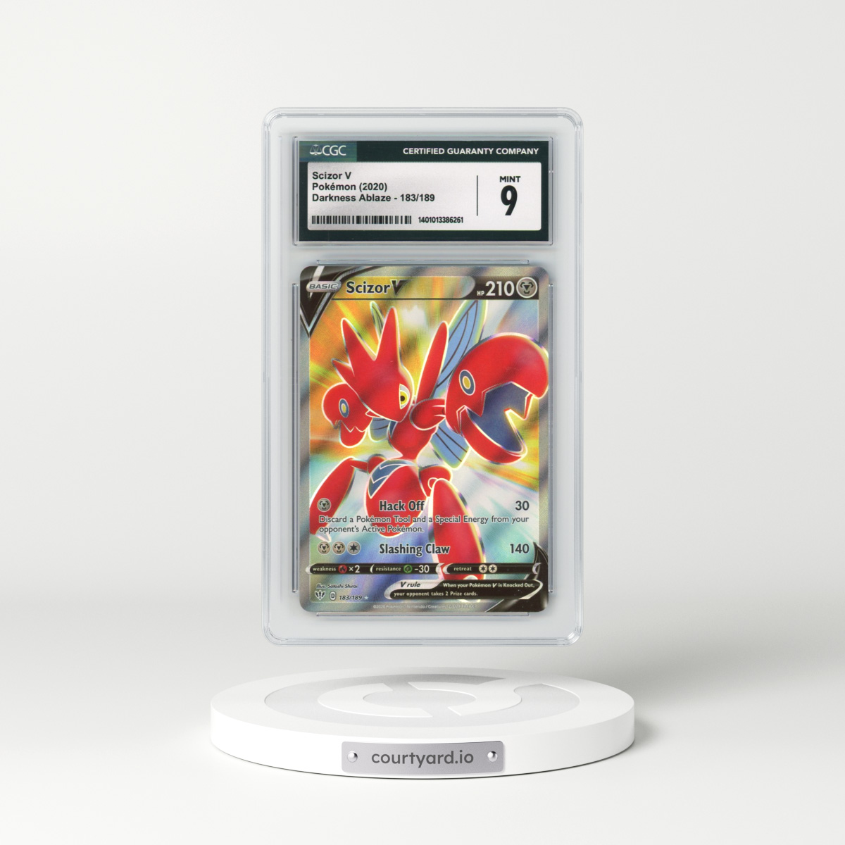2020 Darkness Ablaze #183/189 Scizor V - Holo (CGC 9 MINT)