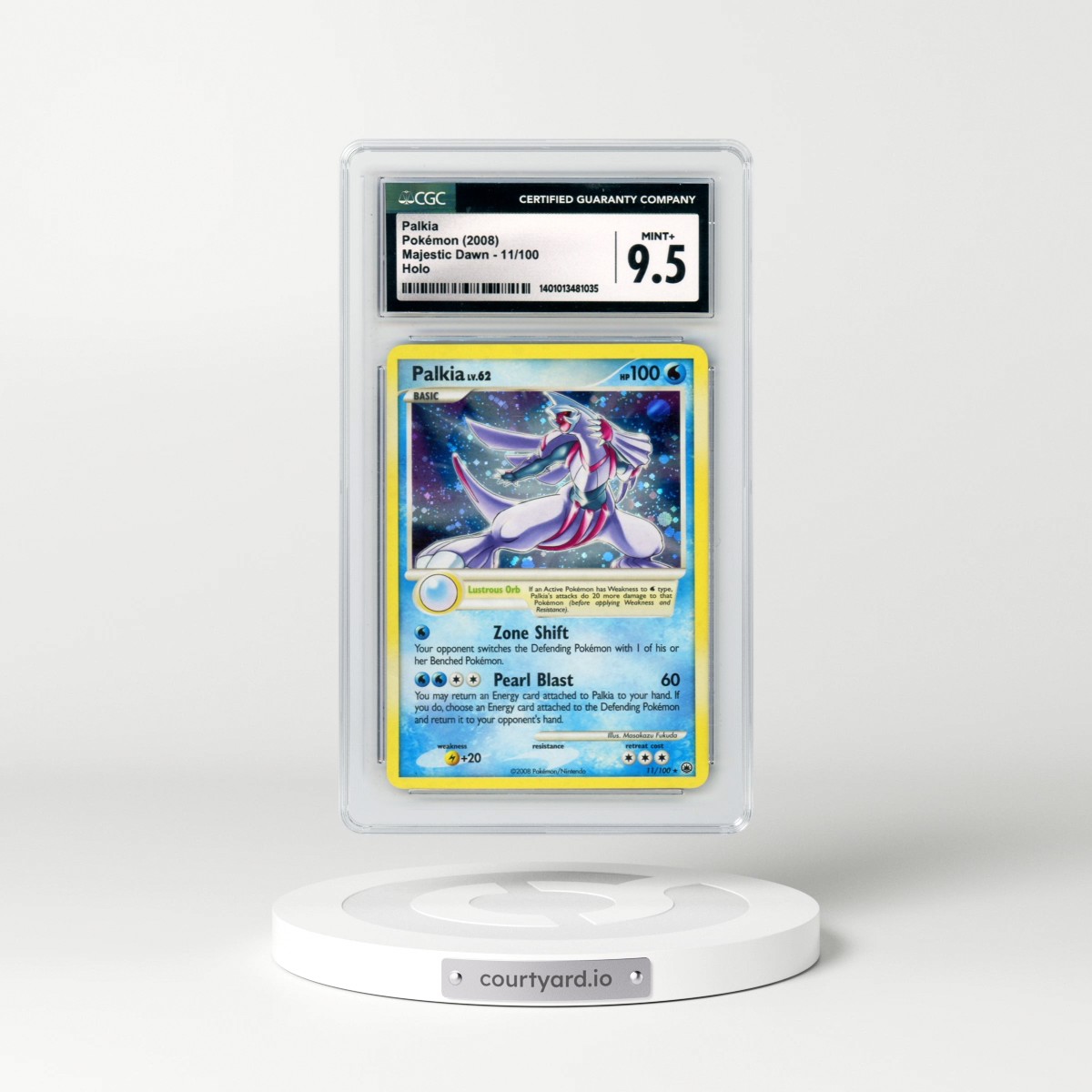 2008 Majestic Dawn #11/100 Palkia - Holo (CGC 9.5 MINT+)