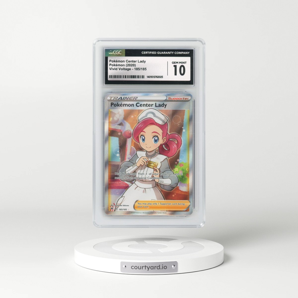 2020 Vivid Voltage #185/185 Pokémon Center Lady (CGC 10 GEM MINT)
