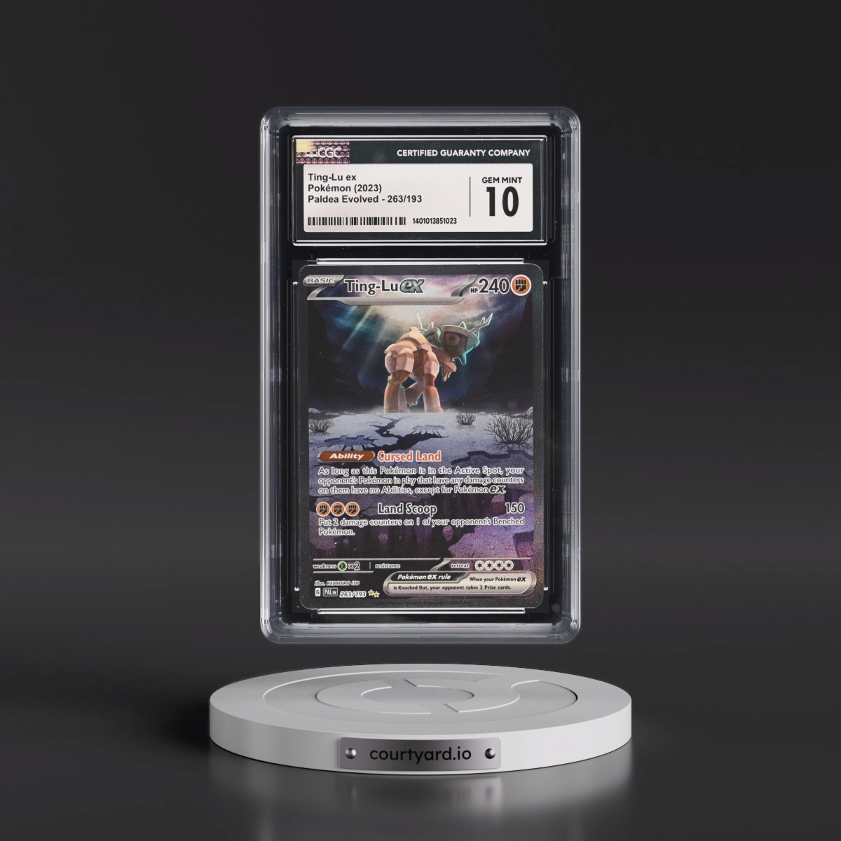 2023 Paldea Evolved - PAL EN #263/193 Ting-Lu ex - Special Illustration Rare (Holo) (CGC 10 GEM MINT)