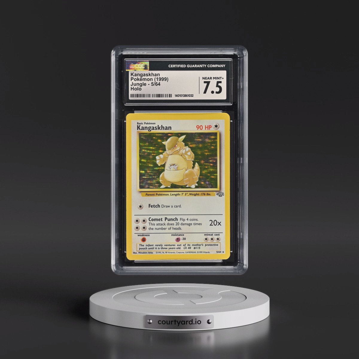1999 Jungle #5/64 Kangaskhan - Holo (CGC 7.5 NM+)