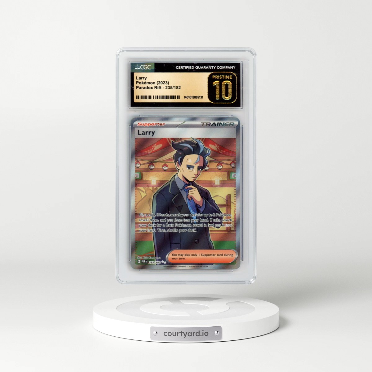 2023 Paradox Rift - PAR EN #235/182 Larry - Ultra Rare Holo (CGC 10 PRISTINE)