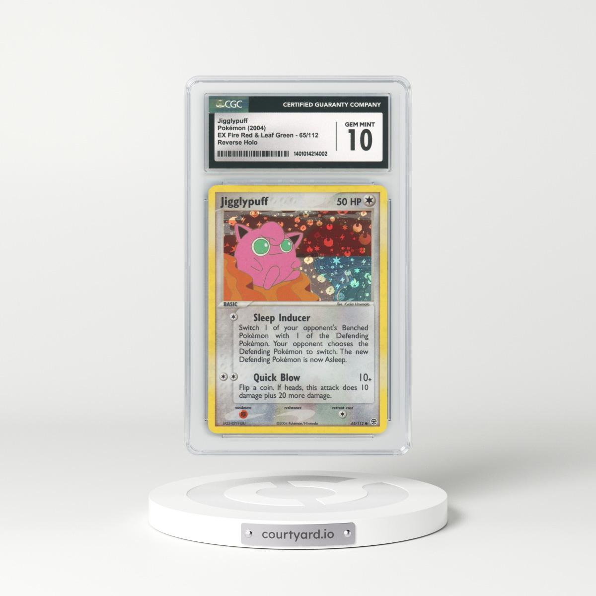2004 EX FireRed & LeafGreen #65 Jigglypuff - Holo (CGC 10 GEM MINT)