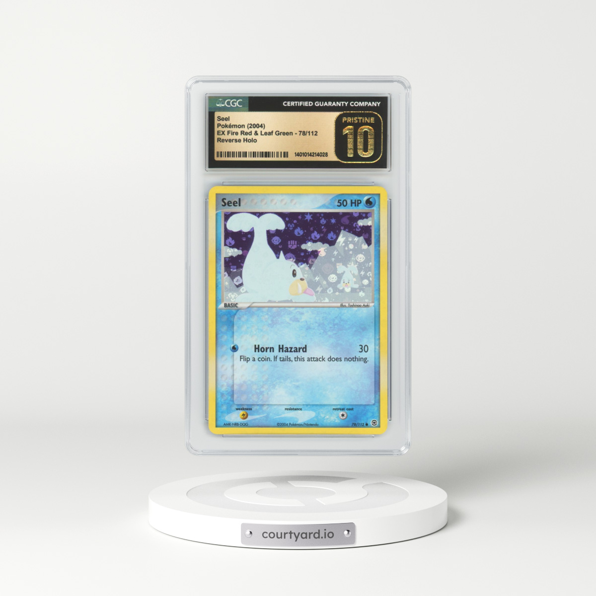 2004 EX FireRed & LeafGreen #78 Seel - Holo (CGC 10 PRISTINE)