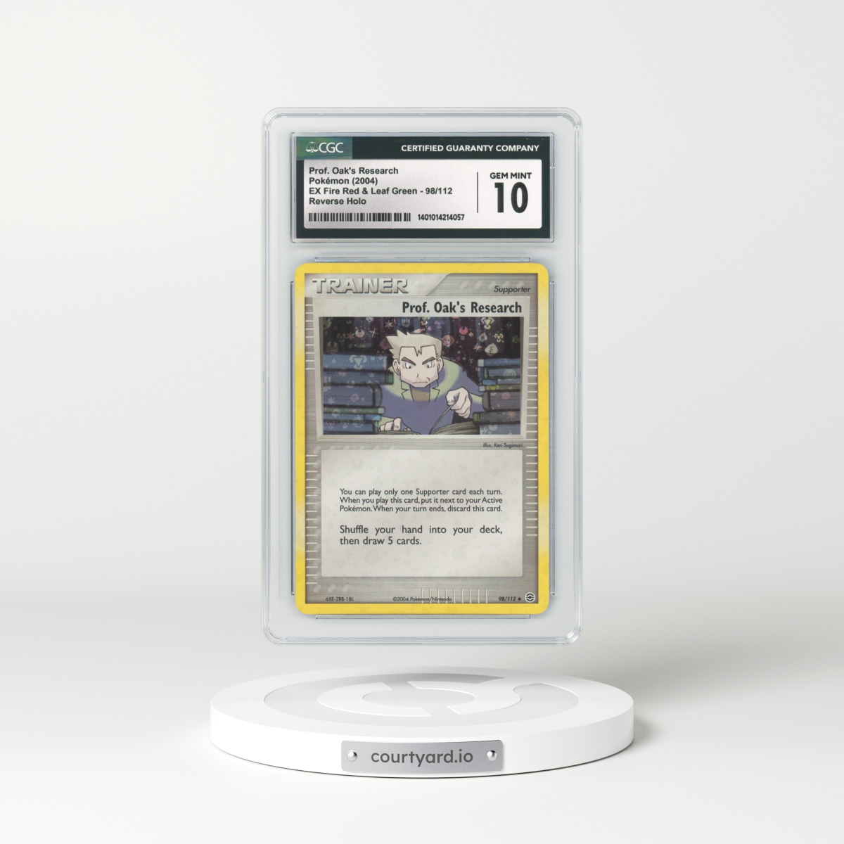 2004 EX FireRed & LeafGreen #98 Prof. Oak's Research - Holo (CGC 10 GEM MINT)