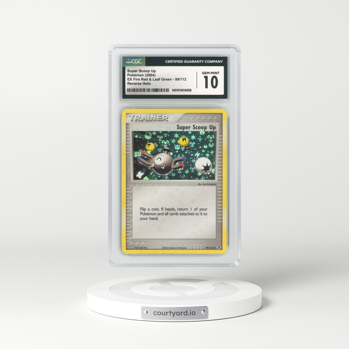 2004 EX FireRed & LeafGreen #99 Super Scoop Up - Holo (CGC 10 GEM MINT)