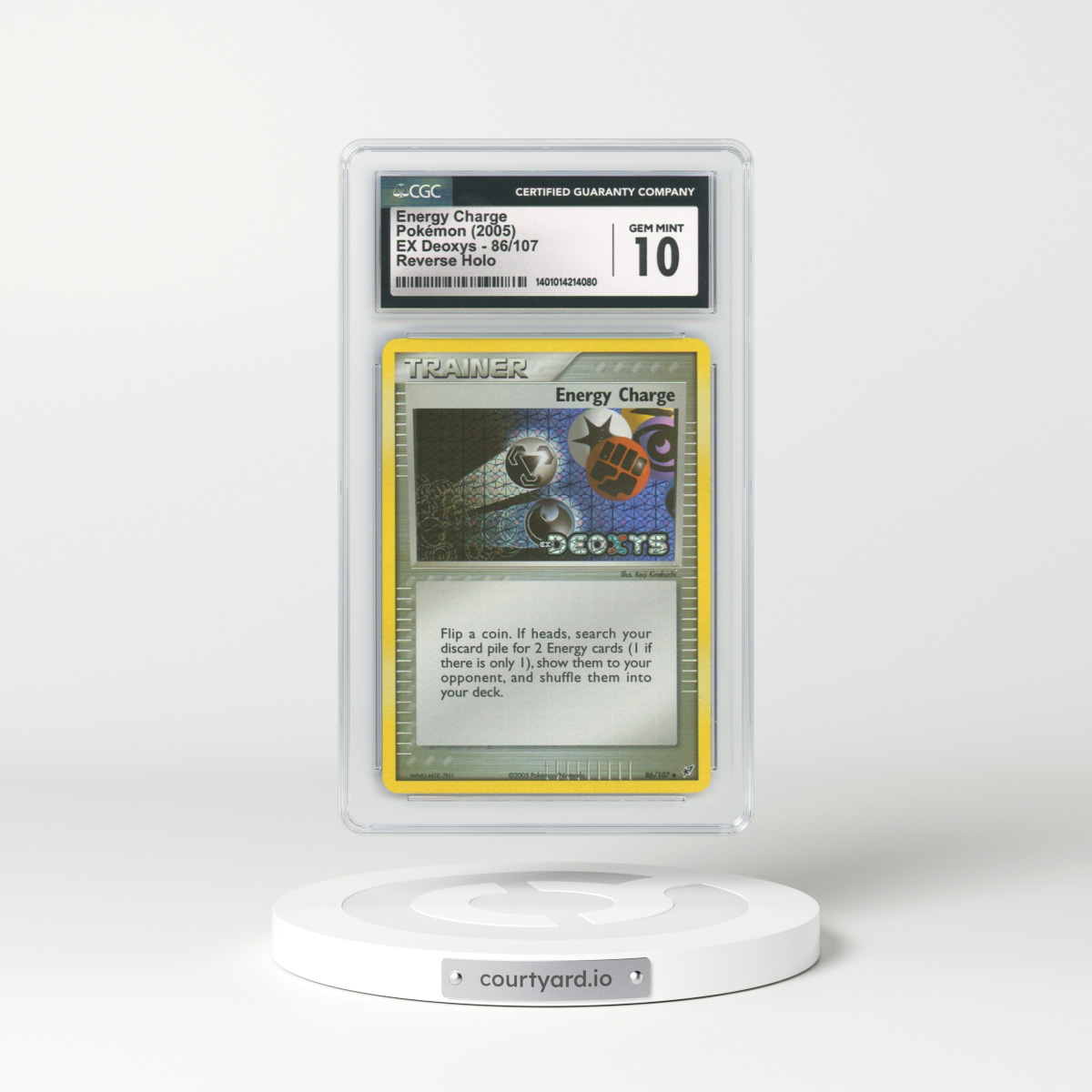 2005 EX Deoxys #86 Energy Charge (CGC 10 GEM MINT)