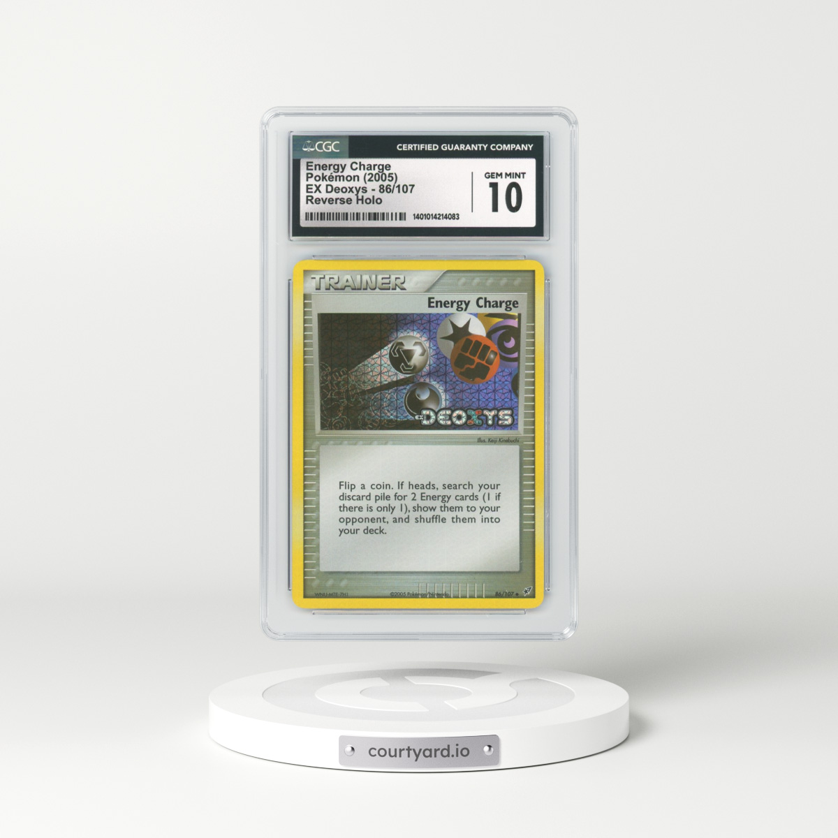 2005 EX Deoxys #86 Energy Charge - Holo (CGC 10 GEM MINT)