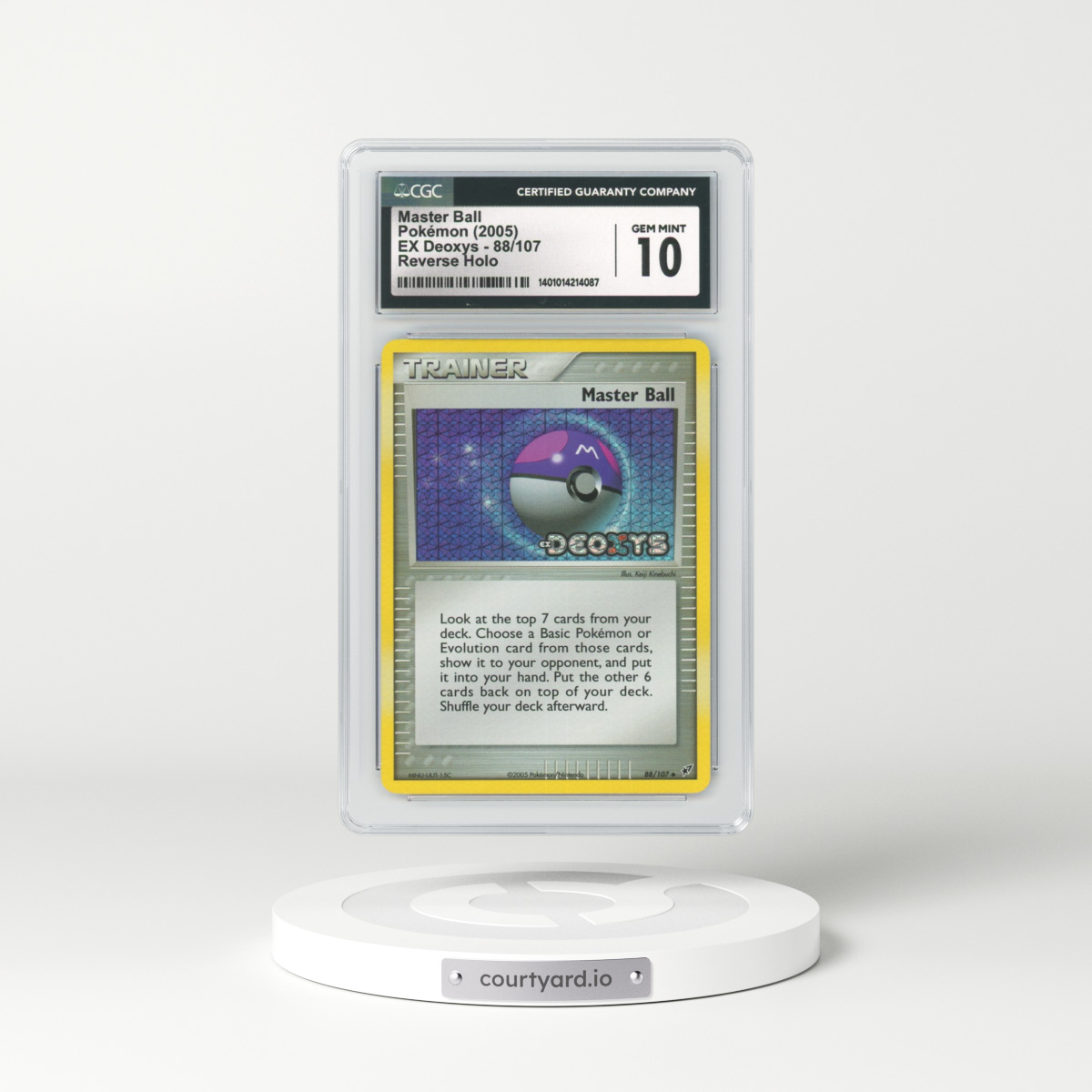 2005 EX Deoxys #88 Master Ball - Holo (CGC 10 GEM MINT)