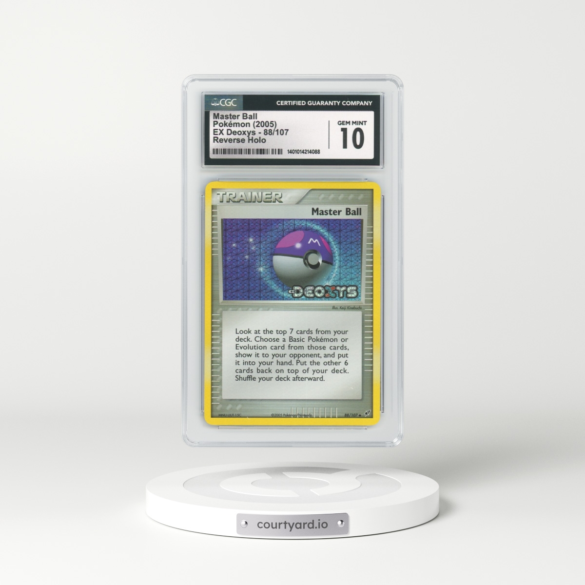2005 EX Deoxys #88 Master Ball - Holo (CGC 10 GEM MINT)