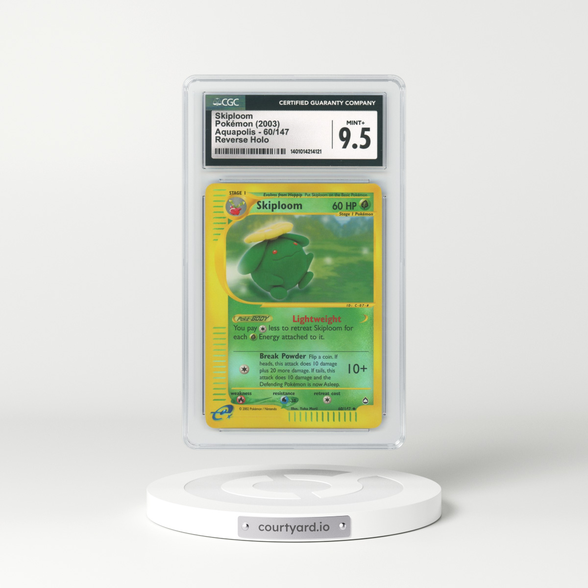 2003 Aquapolis #60 Skiploom - Holo e-Card Symbol (CGC 9.5 MINT+)