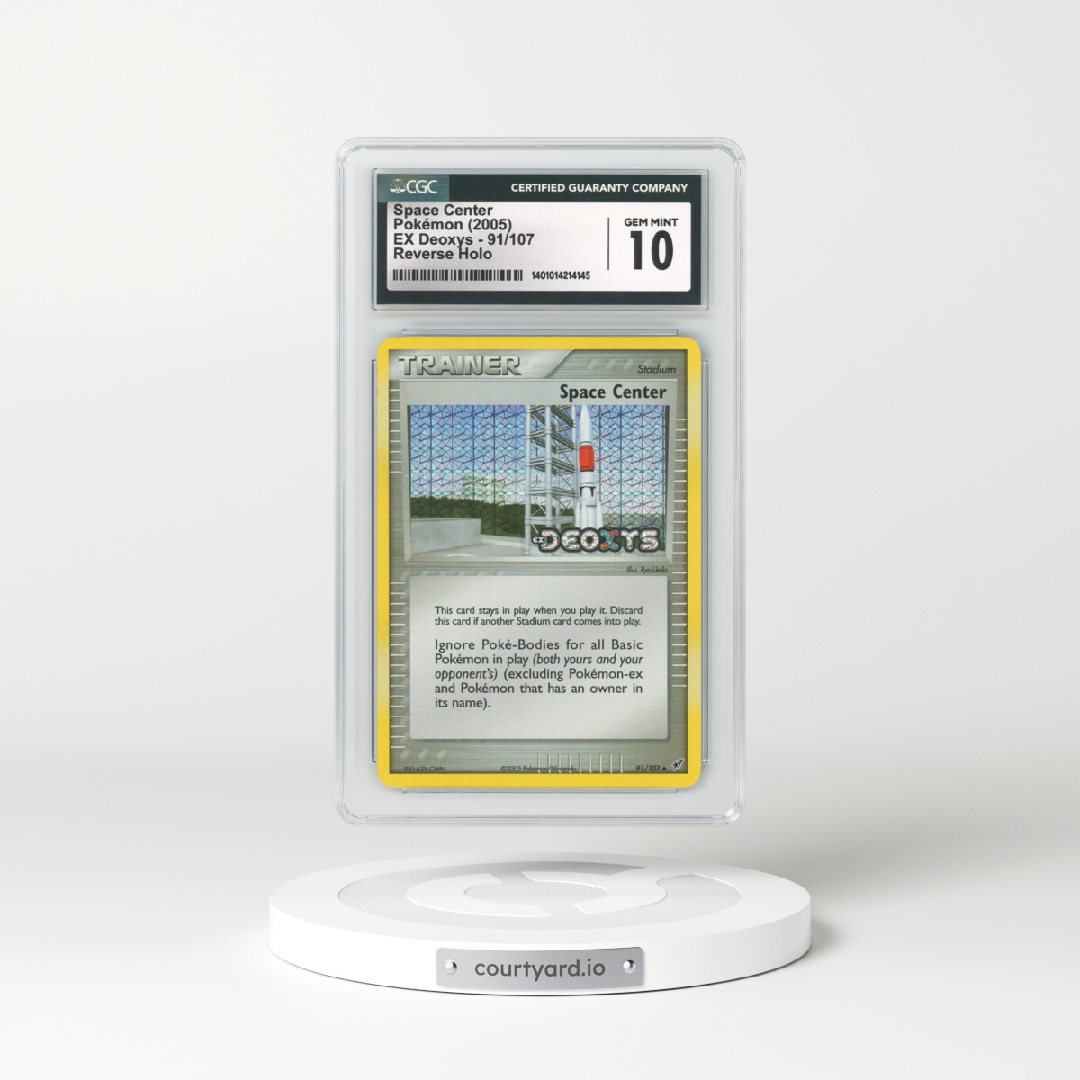 2005 EX Deoxys #91 Space Center - Holo (CGC 10 GEM MINT)